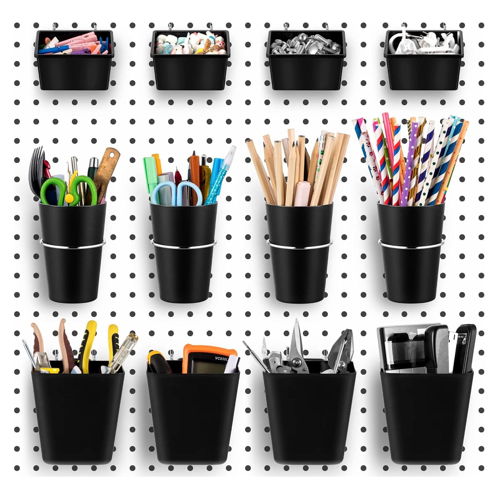 Juego de Organizadores para Tablero Perforado Jinei 12 Pcs