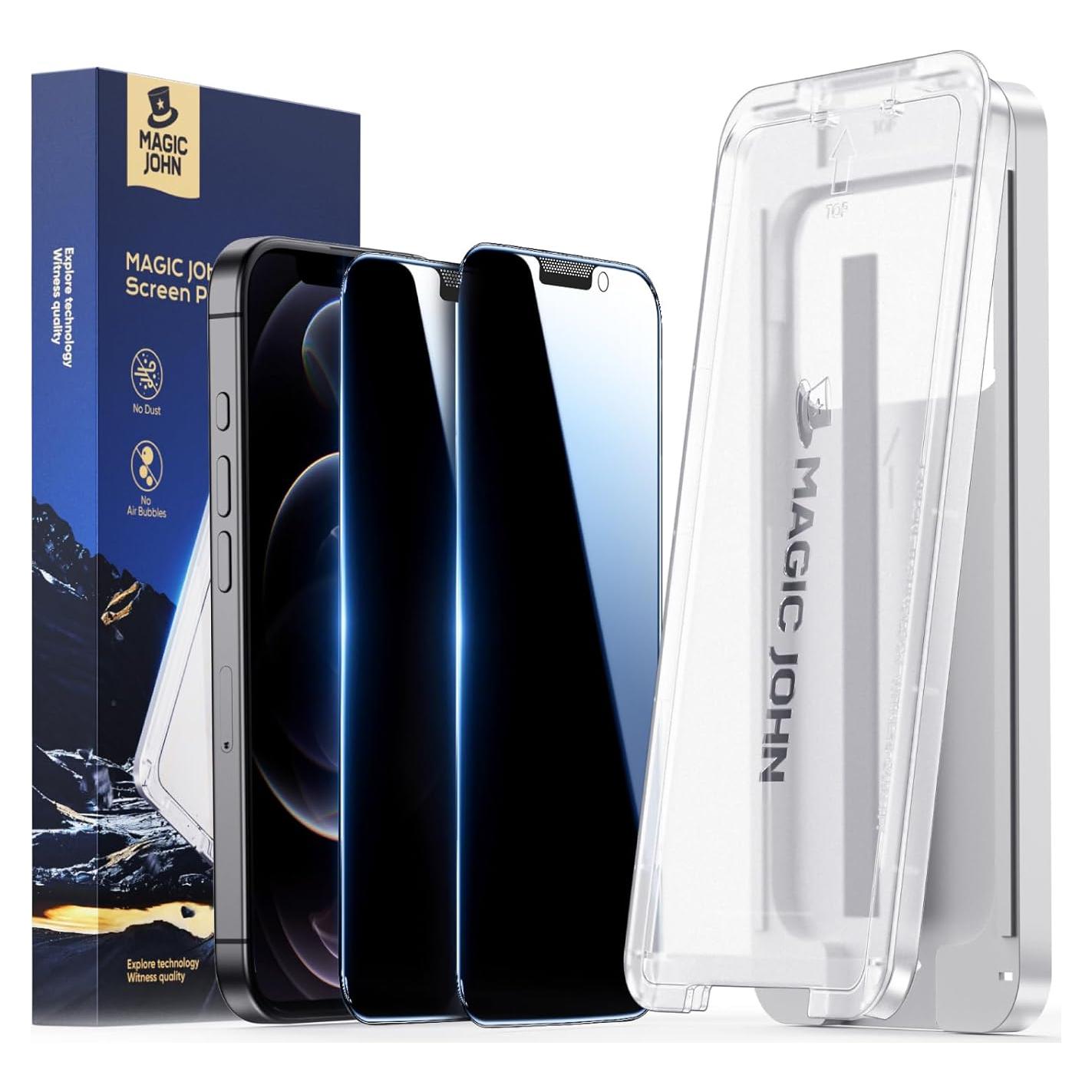 Protector de Pantalla Privado MAGIC JOHN para iPhone 12 Pro Max 6.7"