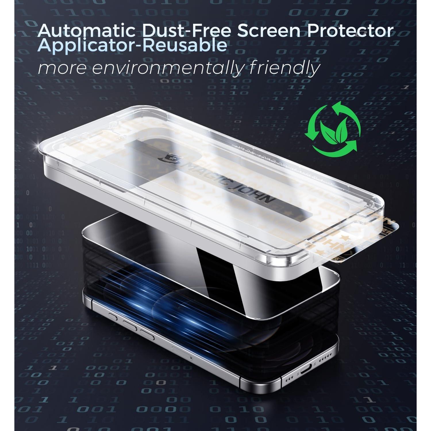 Protector de Pantalla Privado MAGIC JOHN para iPhone 12 Pro Max 6.7"