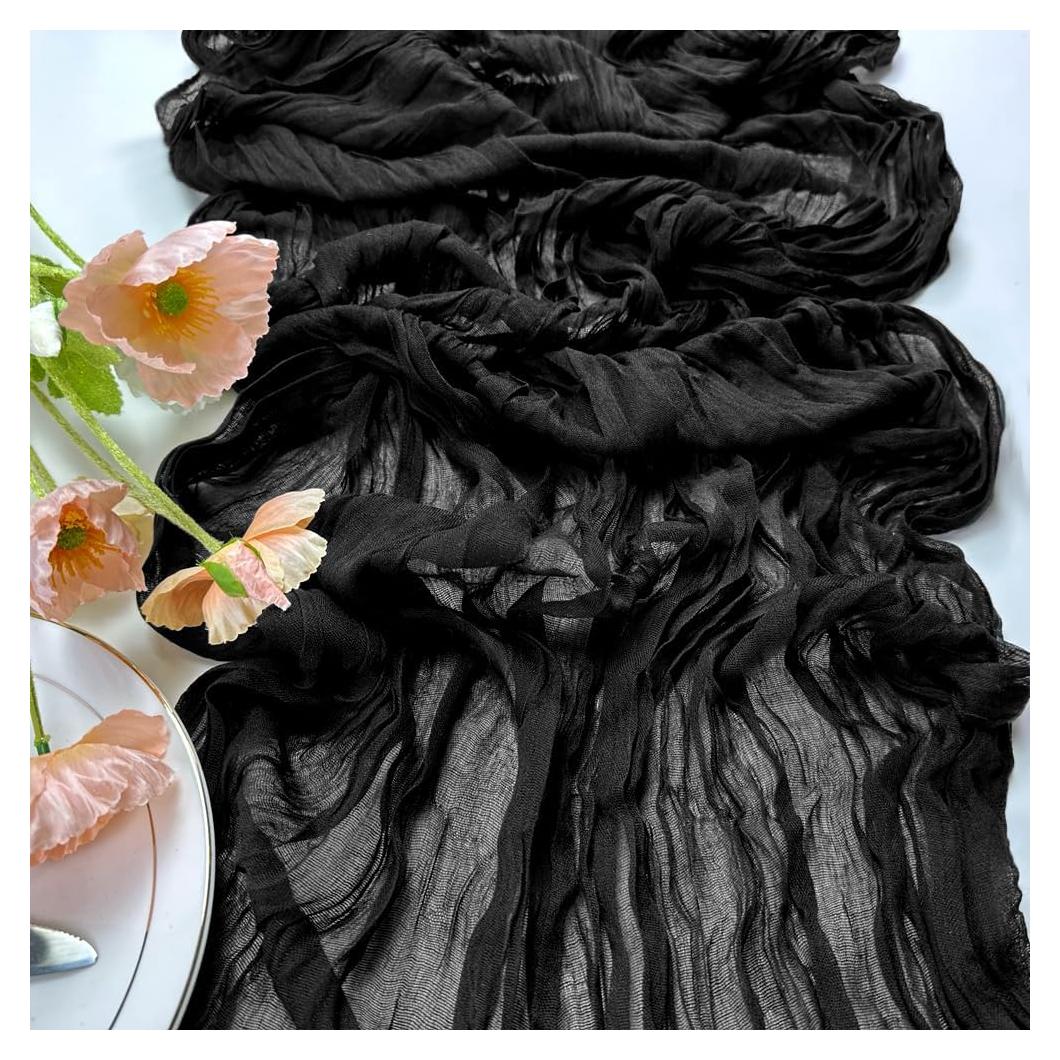 Caminito de Mesa Negro Booque Valley 3 Piezas 89x305 cm