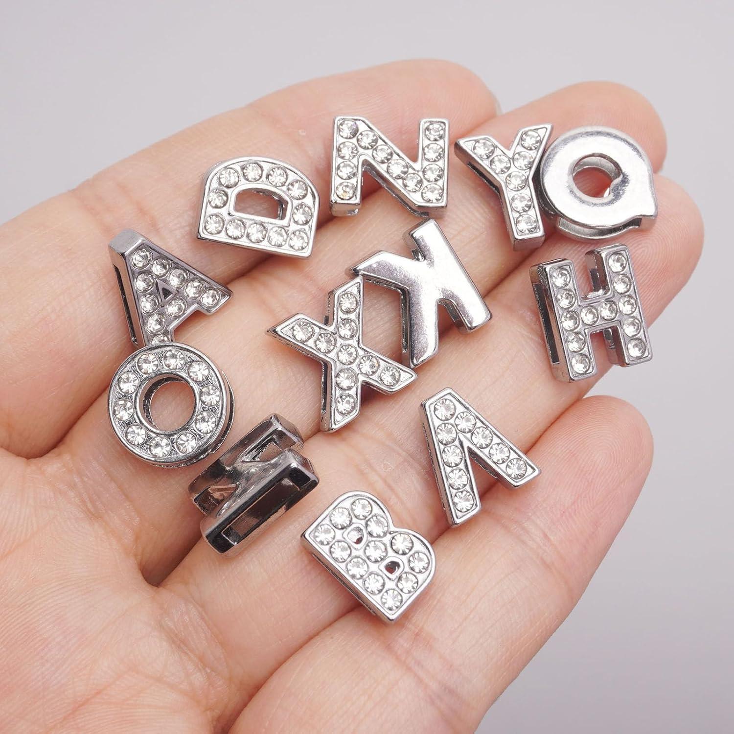 52 Piezas Letras de Rhinestone ZMRU A-Z para DIY y Decoración