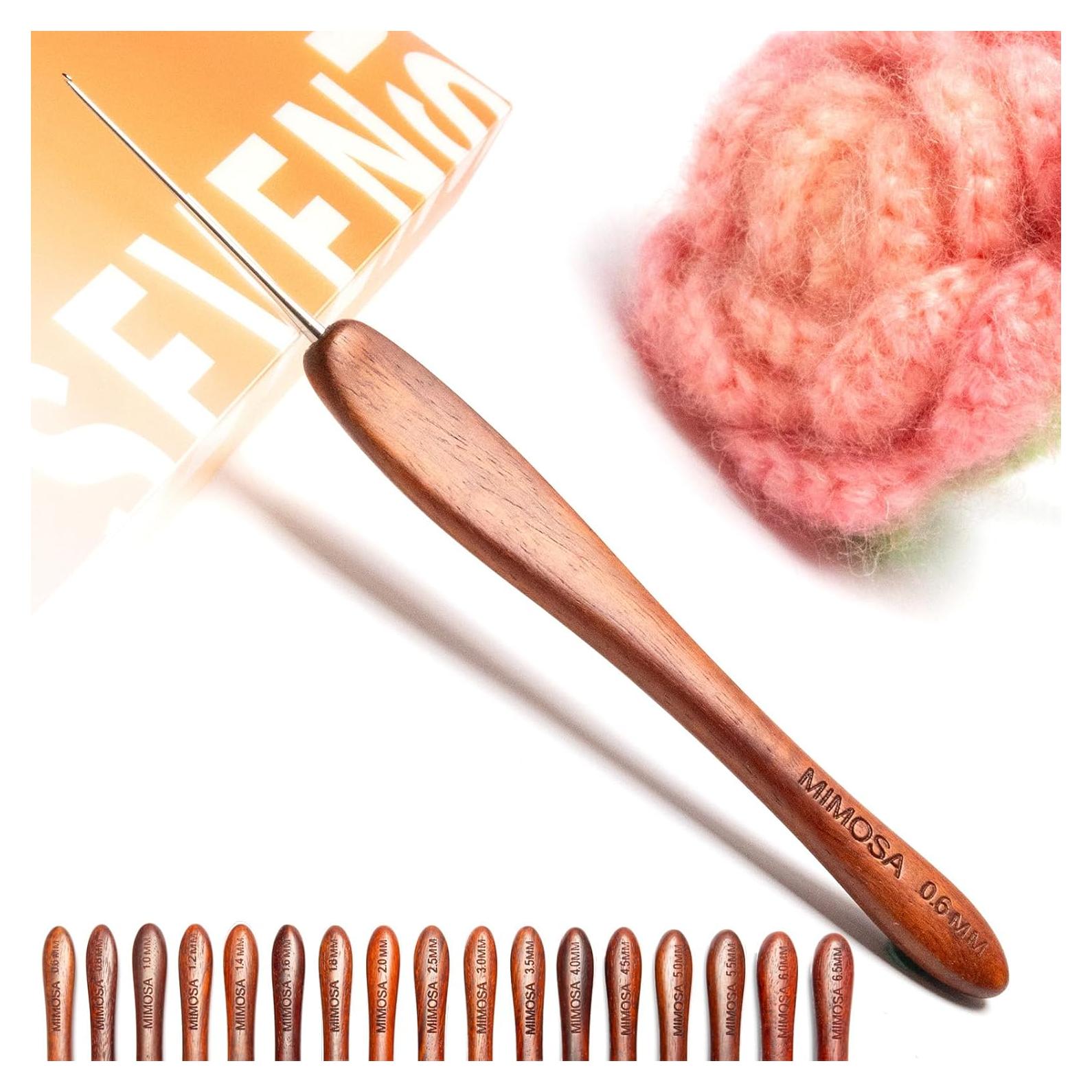 Gancho de Crochet Ergonómico SEVENSUN 0.6mm Acero Inoxidable