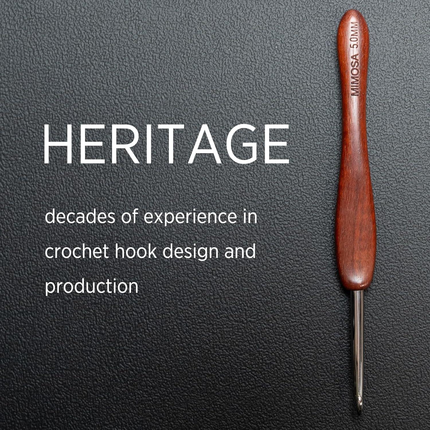 Gancho de Crochet Ergonómico SEVENSUN 0.6mm Acero Inoxidable