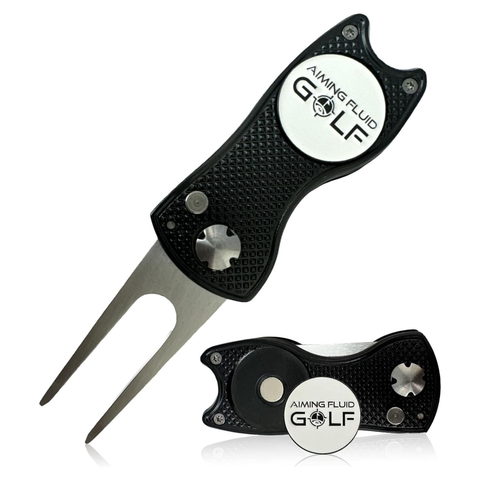 Herramienta de Divot de Golf 5 en 1 Aiming Fluid Golf - Metal