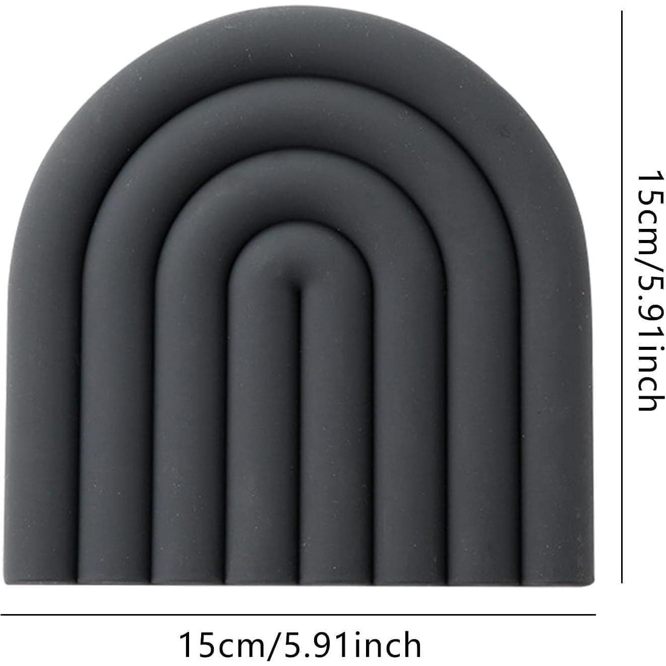 Trivete de Silicona Limpio y Puro 15x15cm Gris - Alfombrilla Resistente al Calor