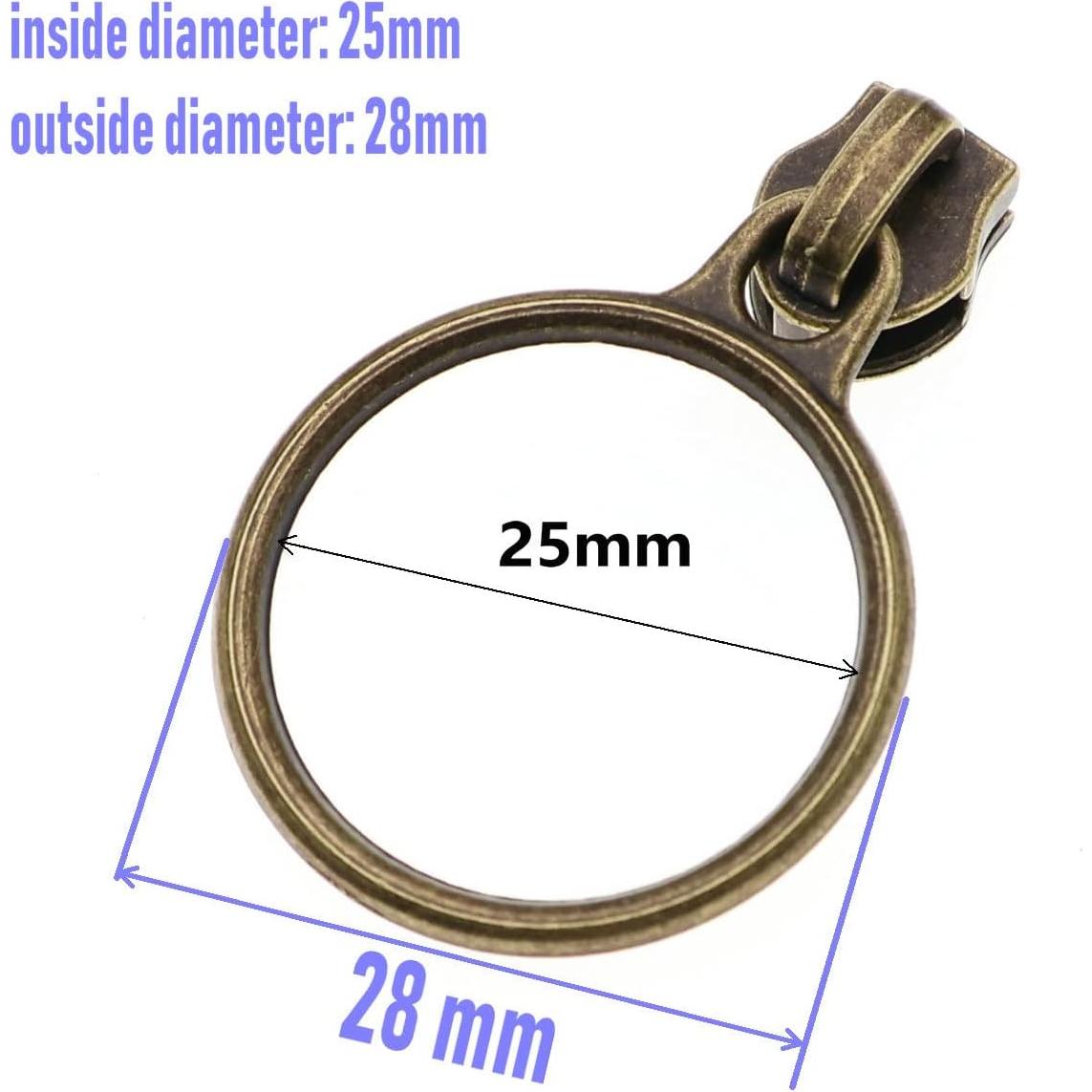 Tiradores de Anillo de Latón Antiguo Leekayer 30PCS #5