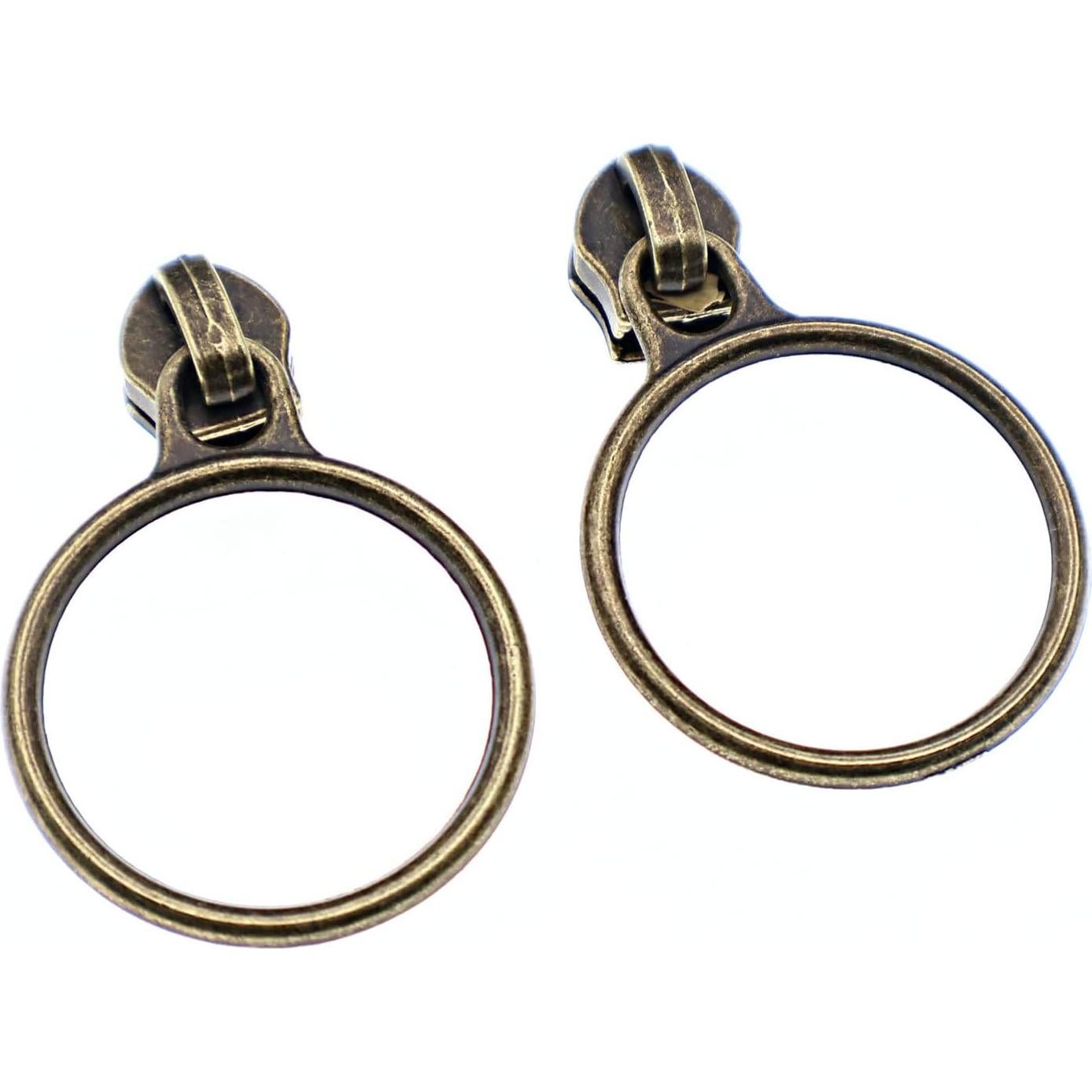 Tiradores de Anillo de Latón Antiguo Leekayer 30PCS #5