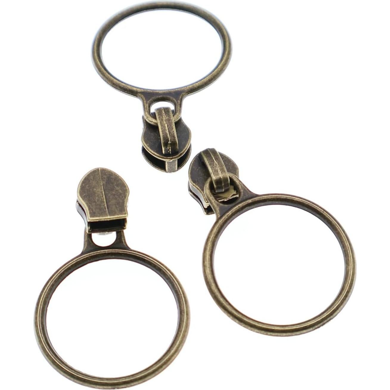 Tiradores de Anillo de Latón Antiguo Leekayer 30PCS #5