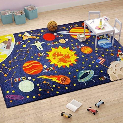 Alfombra Educativa KC Cubs Sistema Solar 1.52x2.13m Multicolor