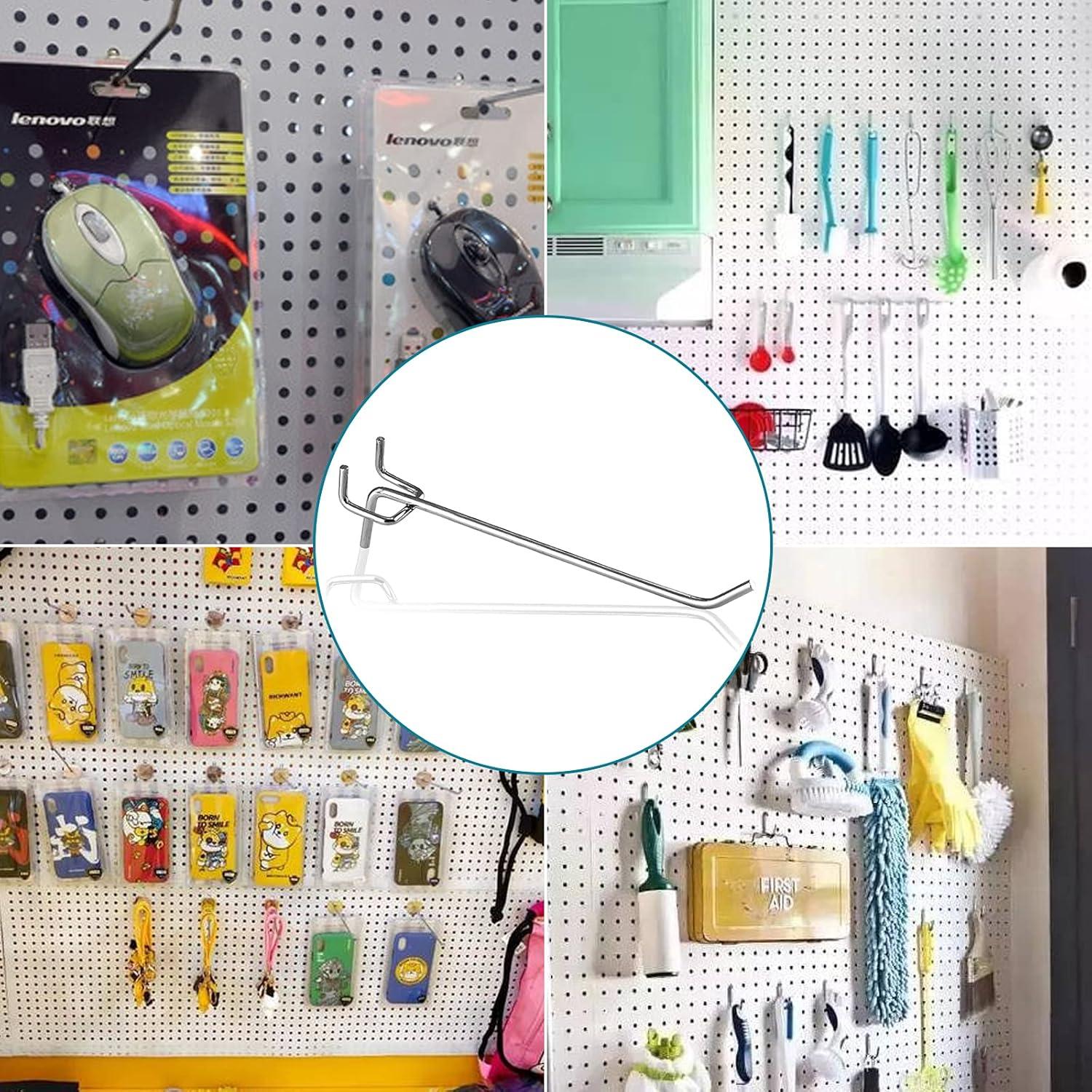 50 Ganchos para Tablero de Clavos Jiozermi 15.88 kg Metal