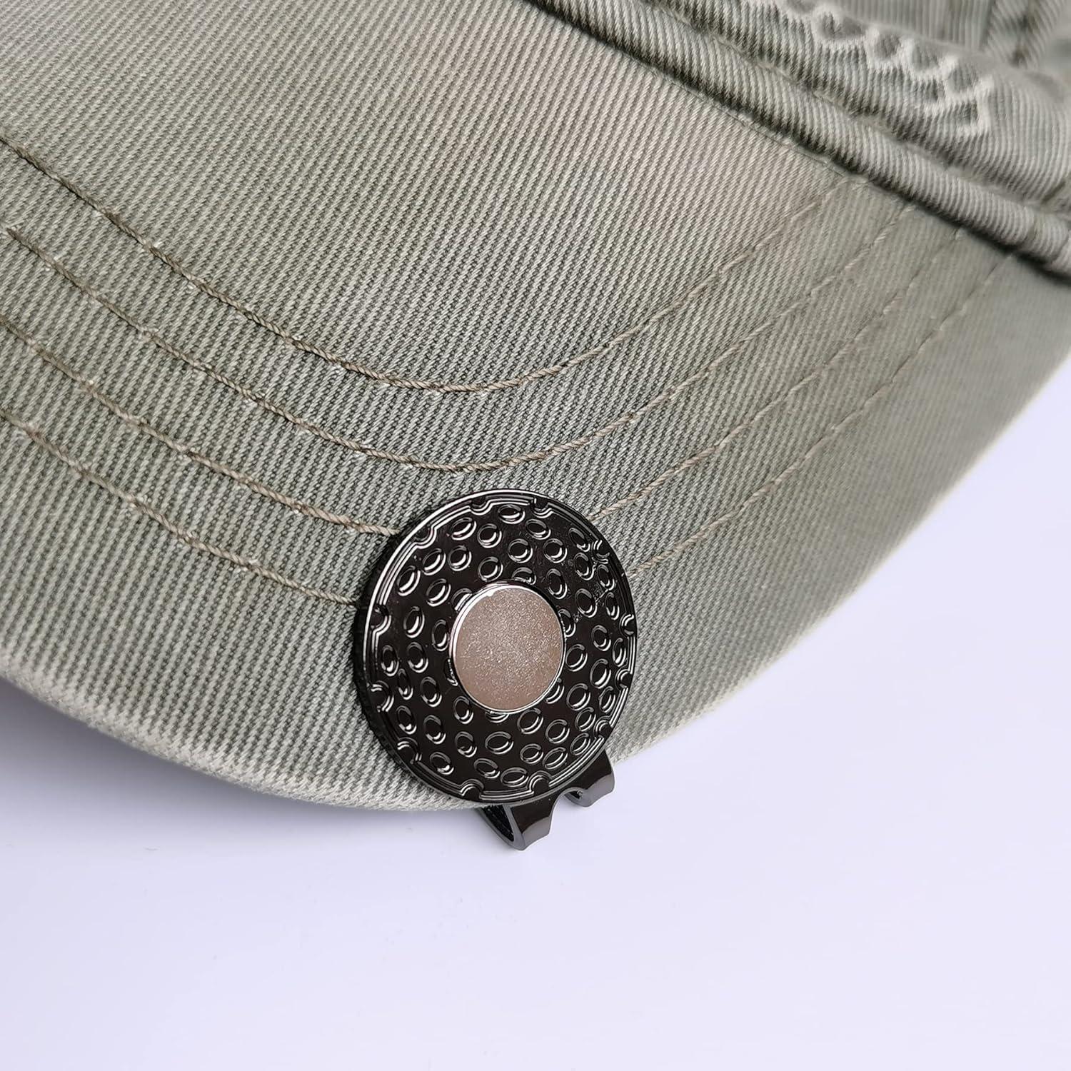 Clip de Sombrero de Golf Magnético Eshan 4, 6 o 8 Pcs Negro