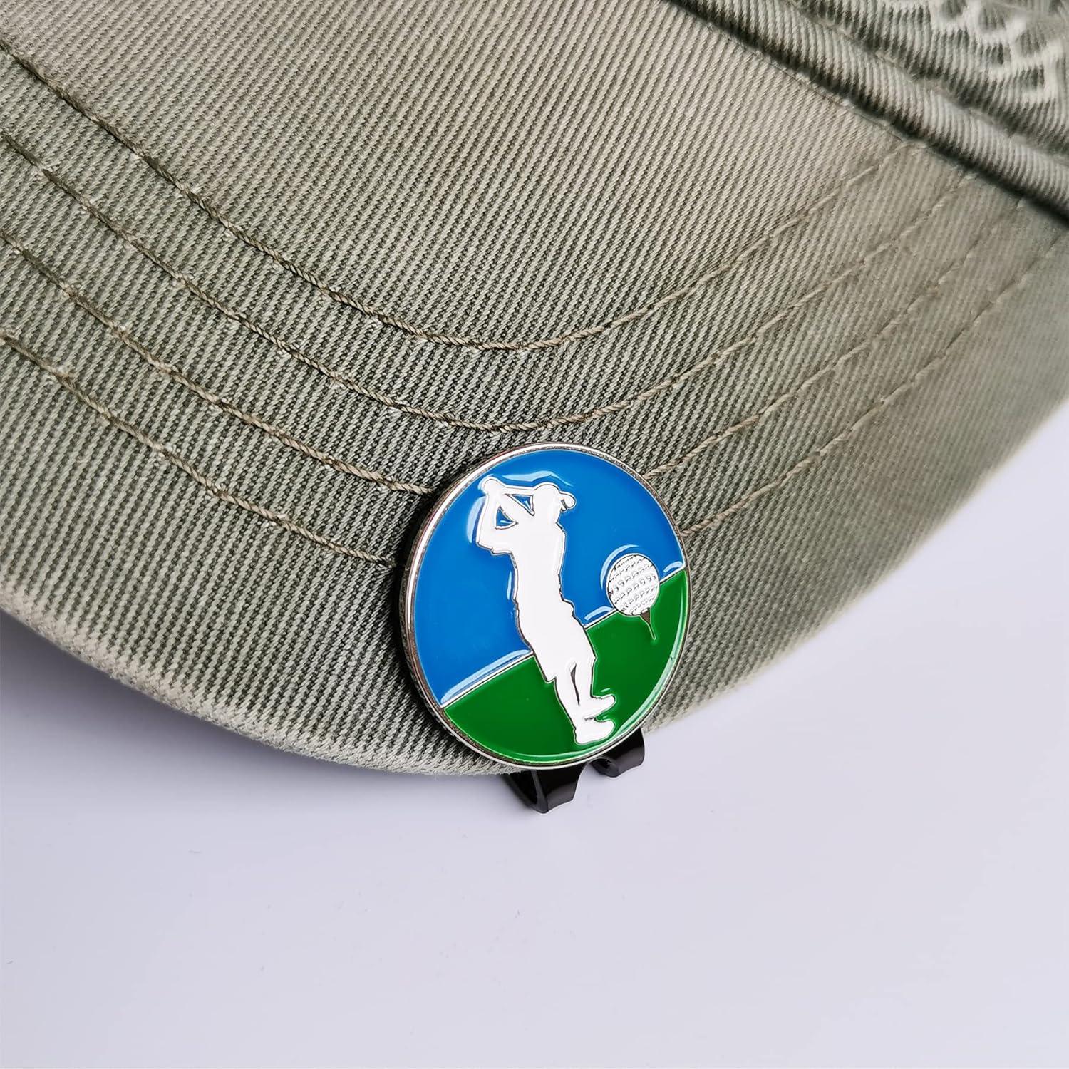 Clip de Sombrero de Golf Magnético Eshan 4, 6 o 8 Pcs Negro