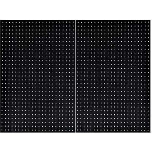 Paneles de Clavos WallPeg 2 Negros 61x41 cm con 12 Bins y 36 Ganchos