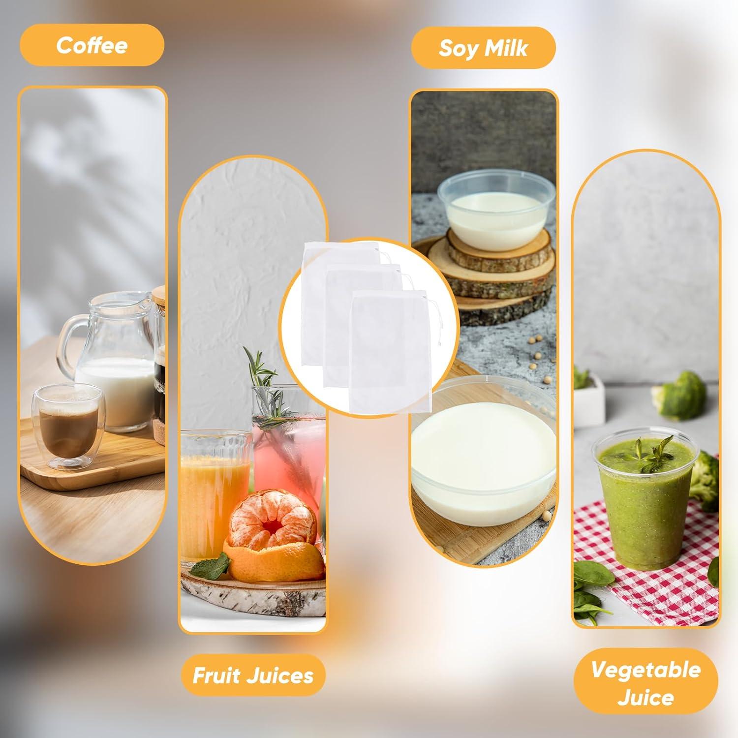 Bolsa de Estrangulación de Nueces 6PCS Nylon 20x15cm Reutilizables