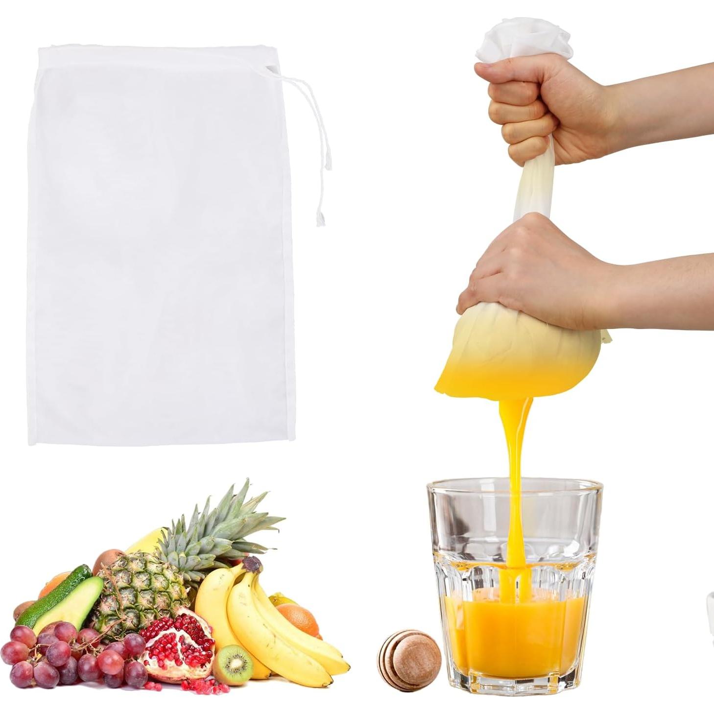 Bolsa de Estrangulación de Nueces 6PCS Nylon 20x15cm Reutilizables