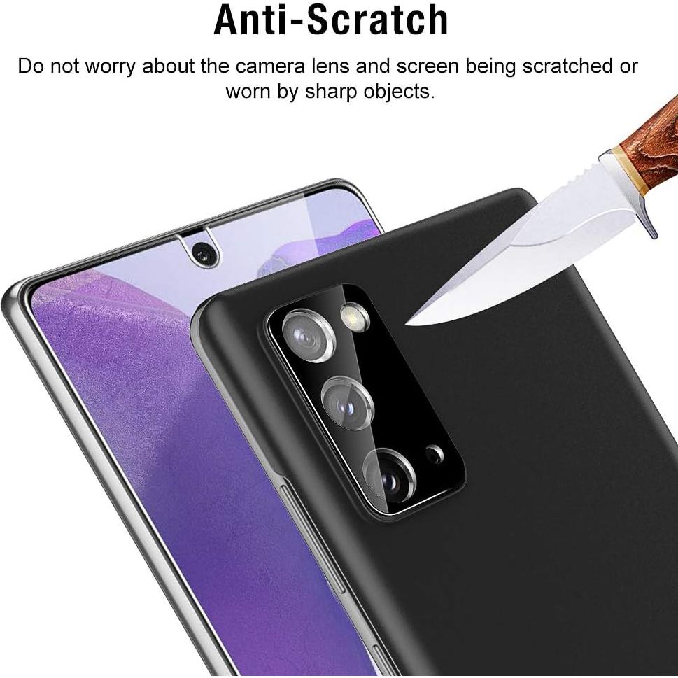 TOCOL Paquete 4 Protectores Vidrio Templado Samsung Galaxy Note 20