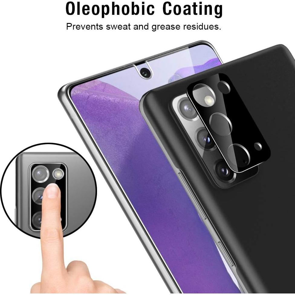 TOCOL Paquete 4 Protectores Vidrio Templado Samsung Galaxy Note 20