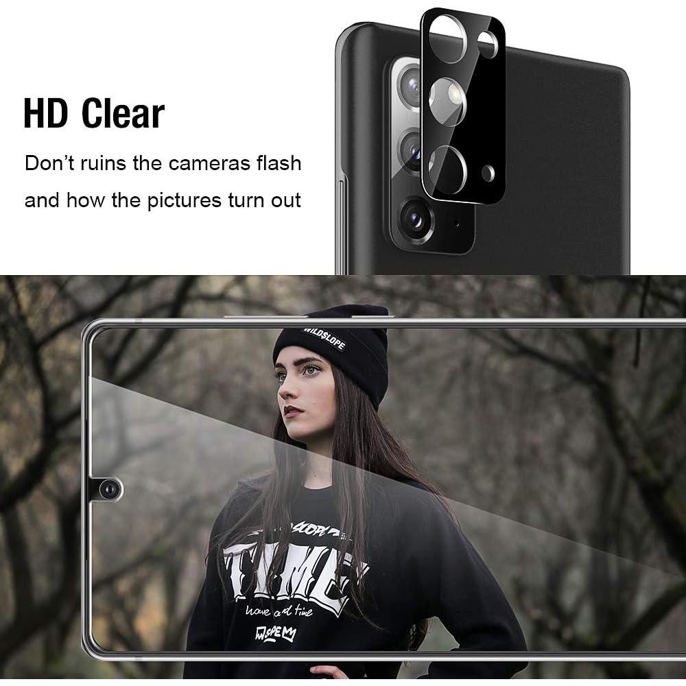 TOCOL Paquete 4 Protectores Vidrio Templado Samsung Galaxy Note 20