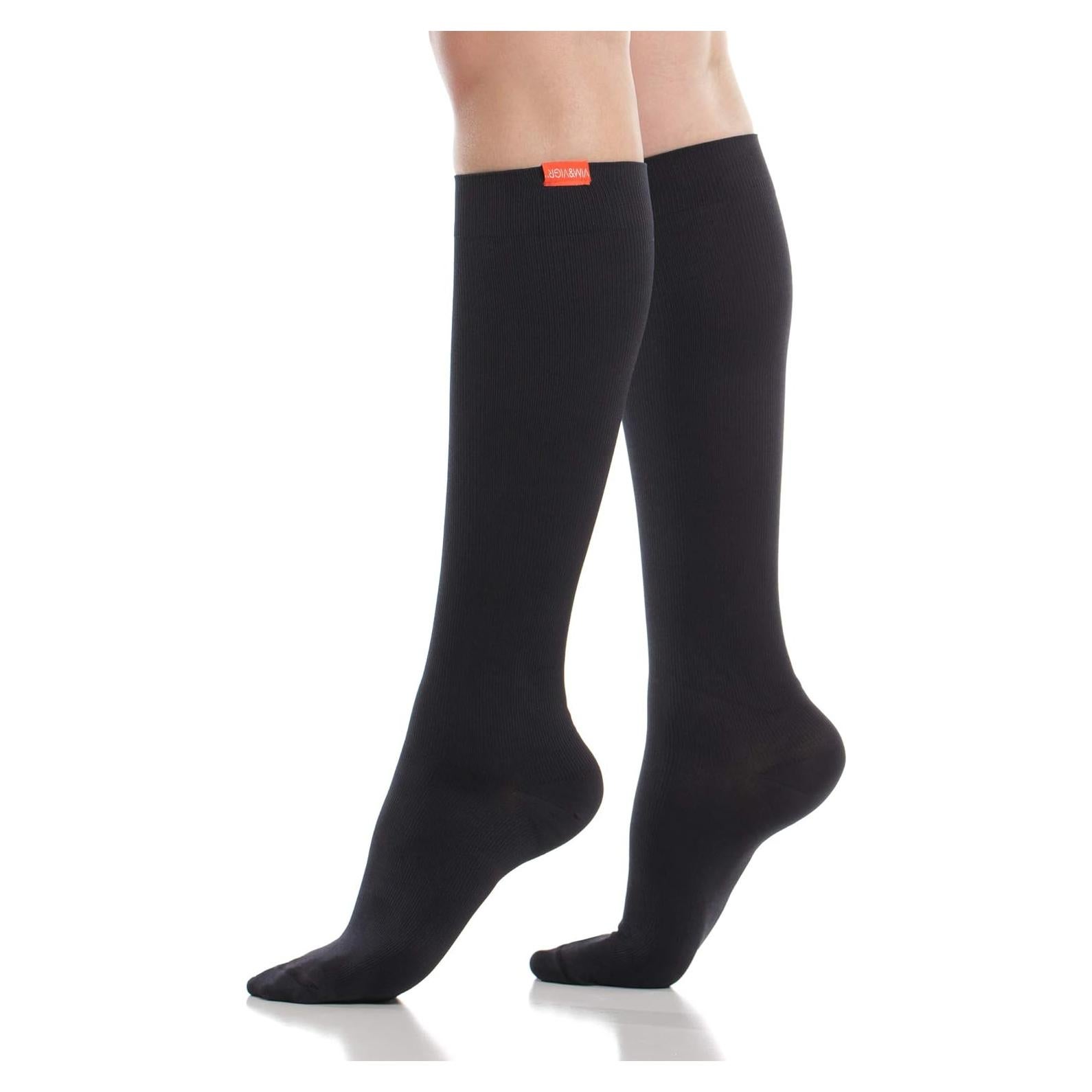 Calcetines de Compresión Graduada VIM & VIGR 20-30 mmHg Negro