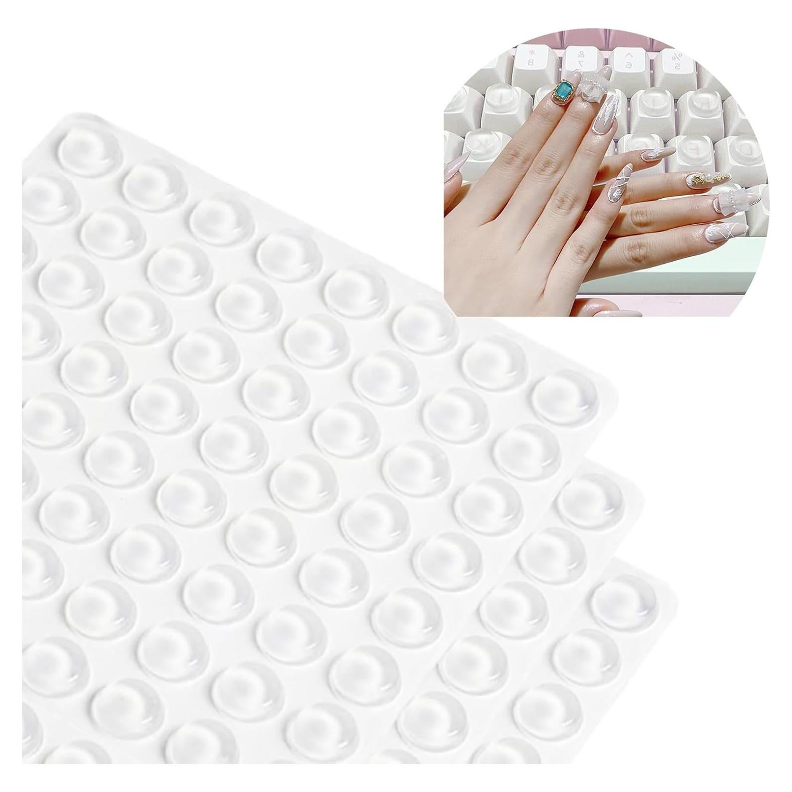 Calcomanías de Uñas de Vidrio QUENLOOP 100 Pcs Transparentes