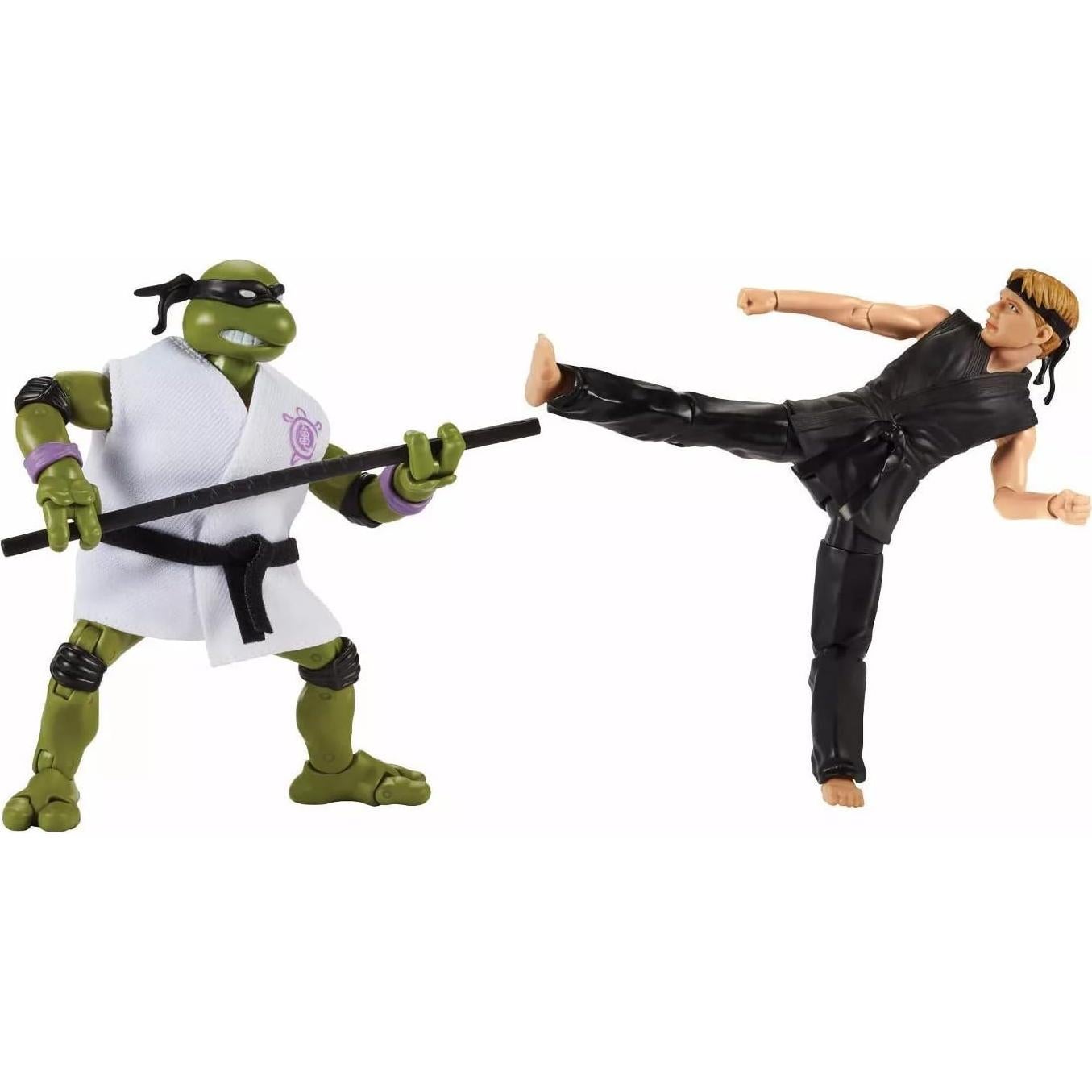 Figuras de Acción Playmates TMNT Donatello y Johnny Lawrence 15 cm