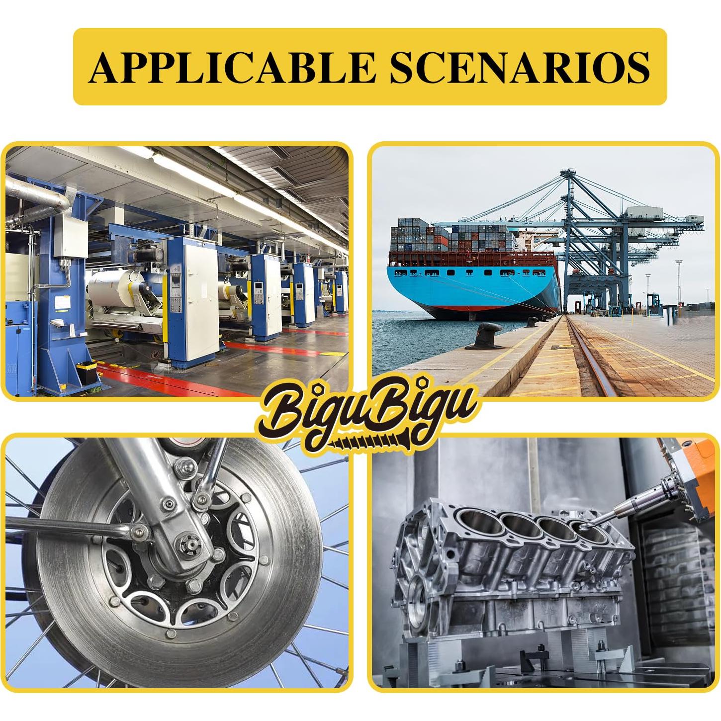 Kit de 340 Tornillos Autoperforantes Acero Inoxidable 410 BIGUBIGU