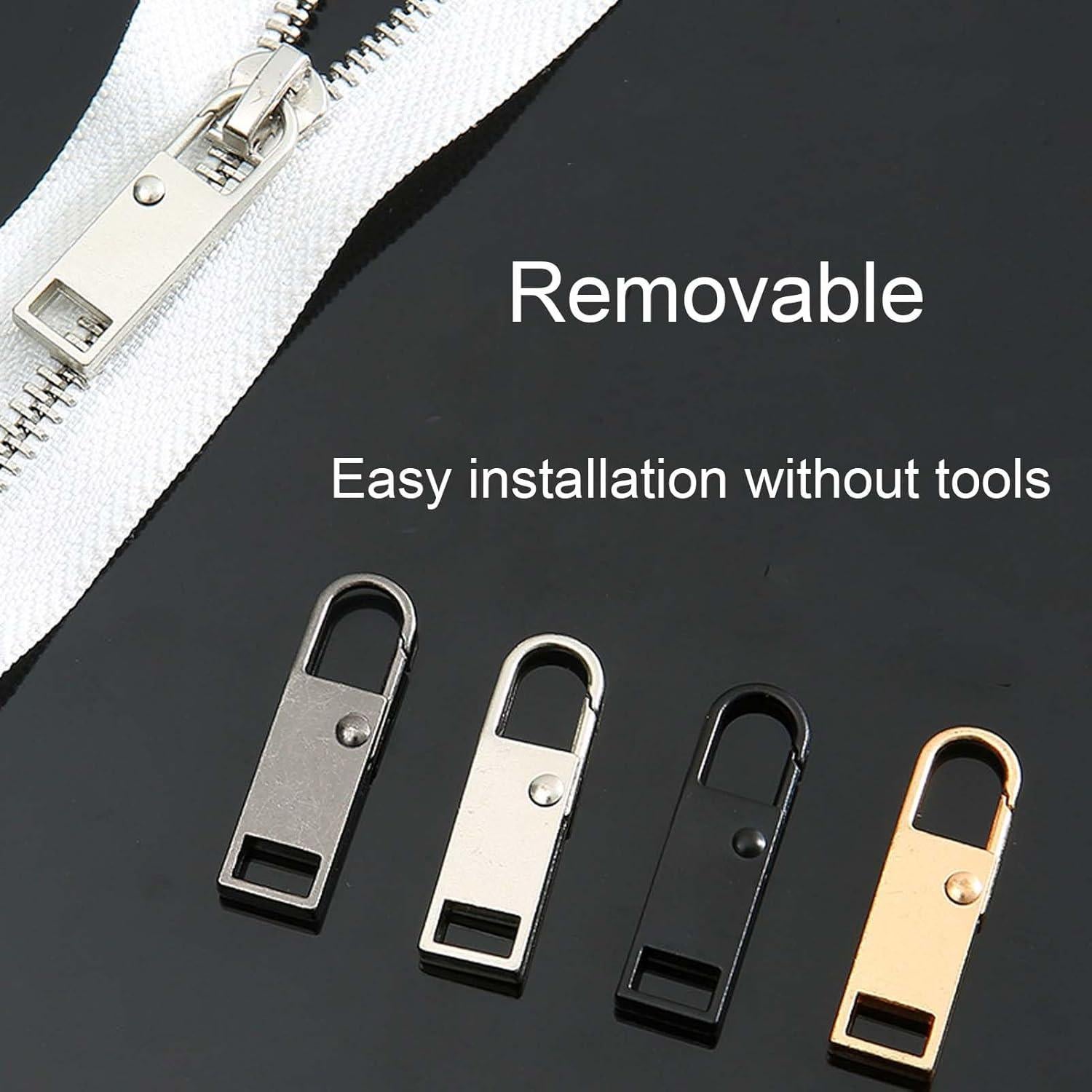 Tirador de Cremallera Metálico Universal UDDITXIDT - 5 Colores