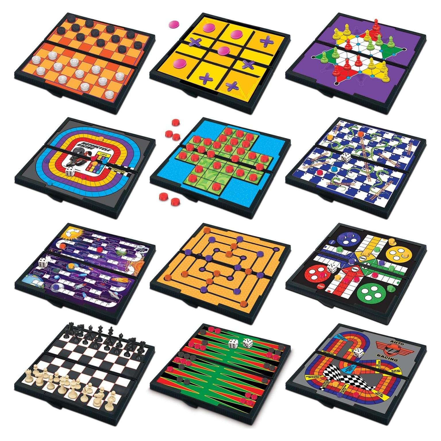 Juego de Viaje Gamie con 12 Juegos Magnéticos - 12.7 cm