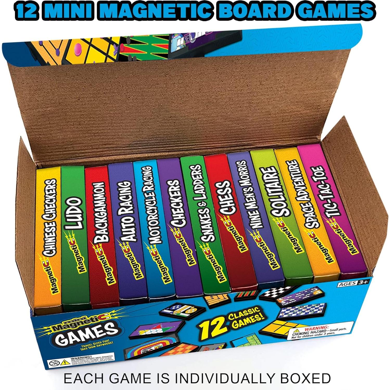 Juego de Viaje Gamie con 12 Juegos Magnéticos - 12.7 cm