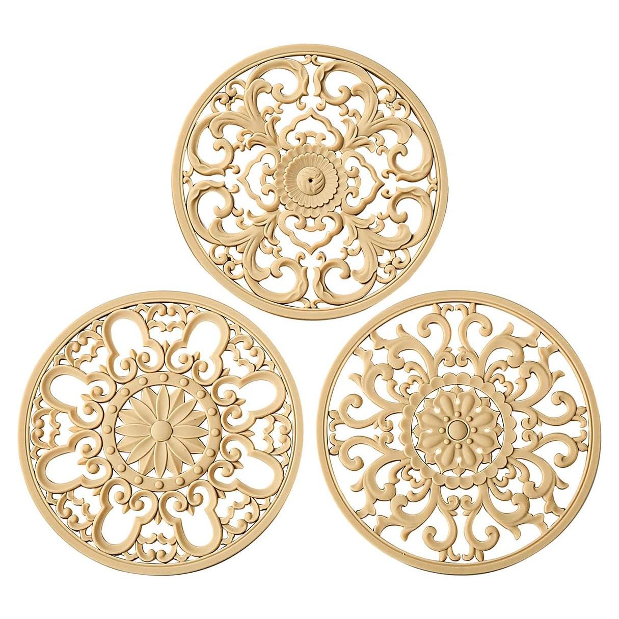 Alfombrilla de Silicona Antideslizante Colinda Beige - Juego de 3