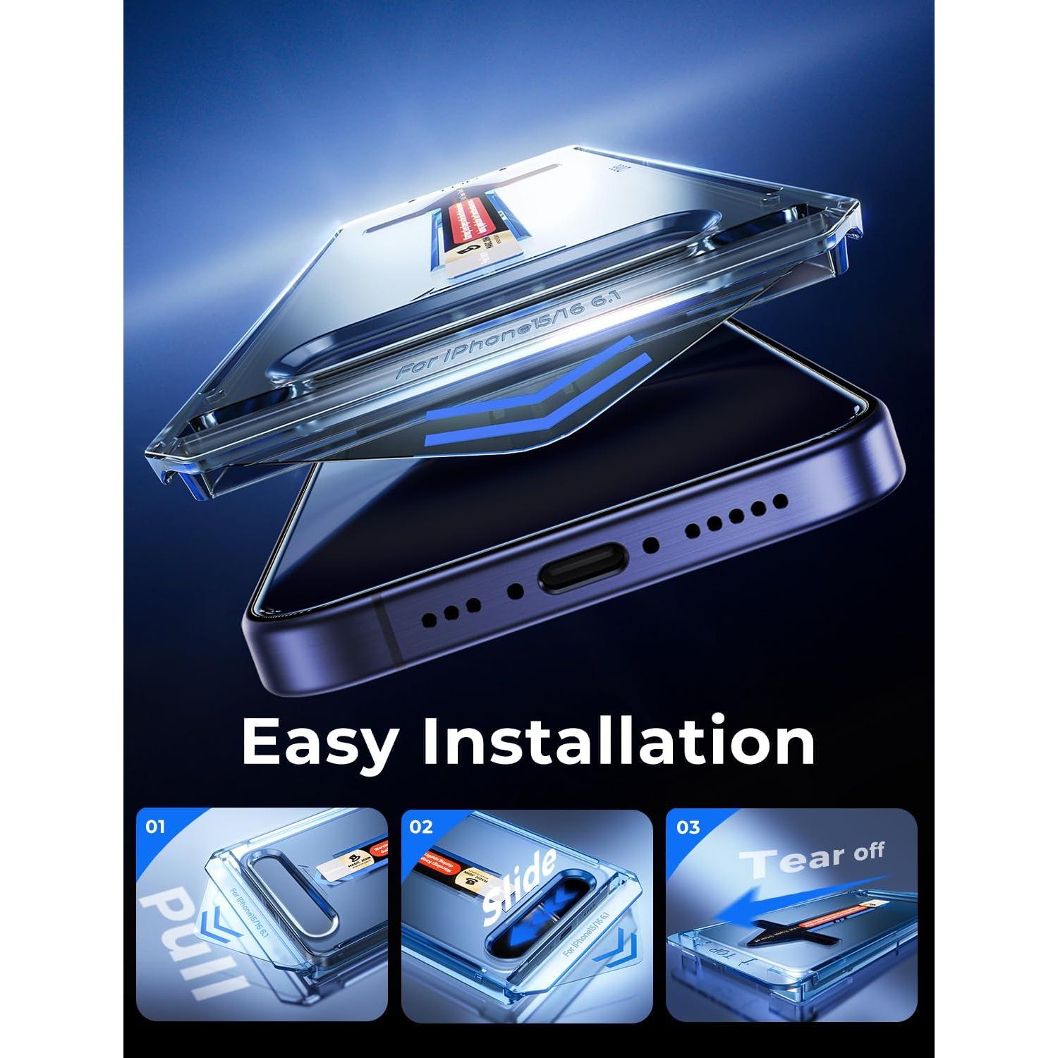 Protector de Pantalla Vidrio Templado Magic John iPhone 16 6.1"