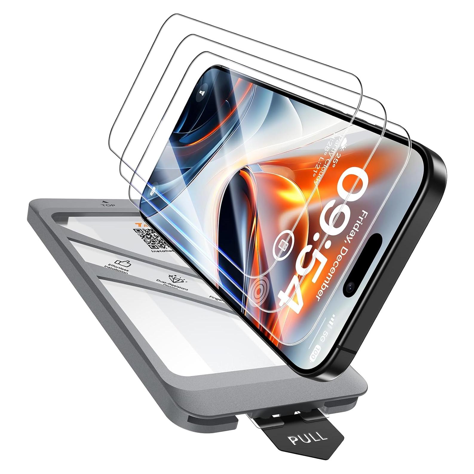 Protector de Pantalla TAURI para iPhone 16 Pro Max 9H HD