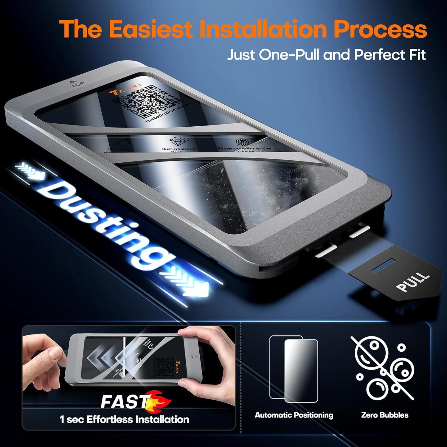 Protector de Pantalla TAURI para iPhone 16 Pro Max 9H HD