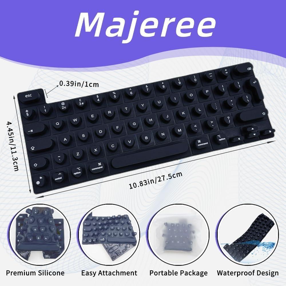 Cubierta de Teclado de Silicona para Uñas Largas Majeree - MacBook Pro 13" 2020-2023