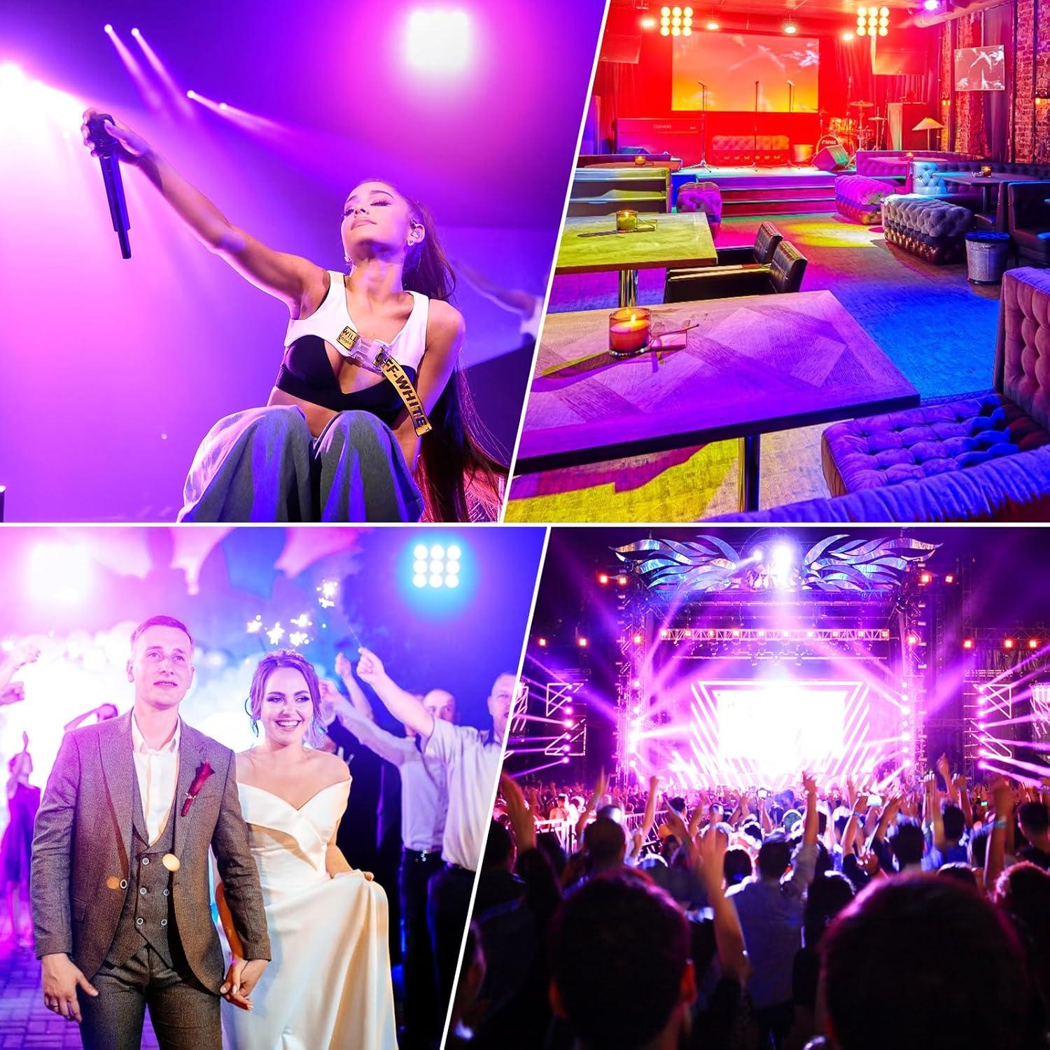 Barra de luces LED RGBW 120W DJ Par 36CH estroboscópica