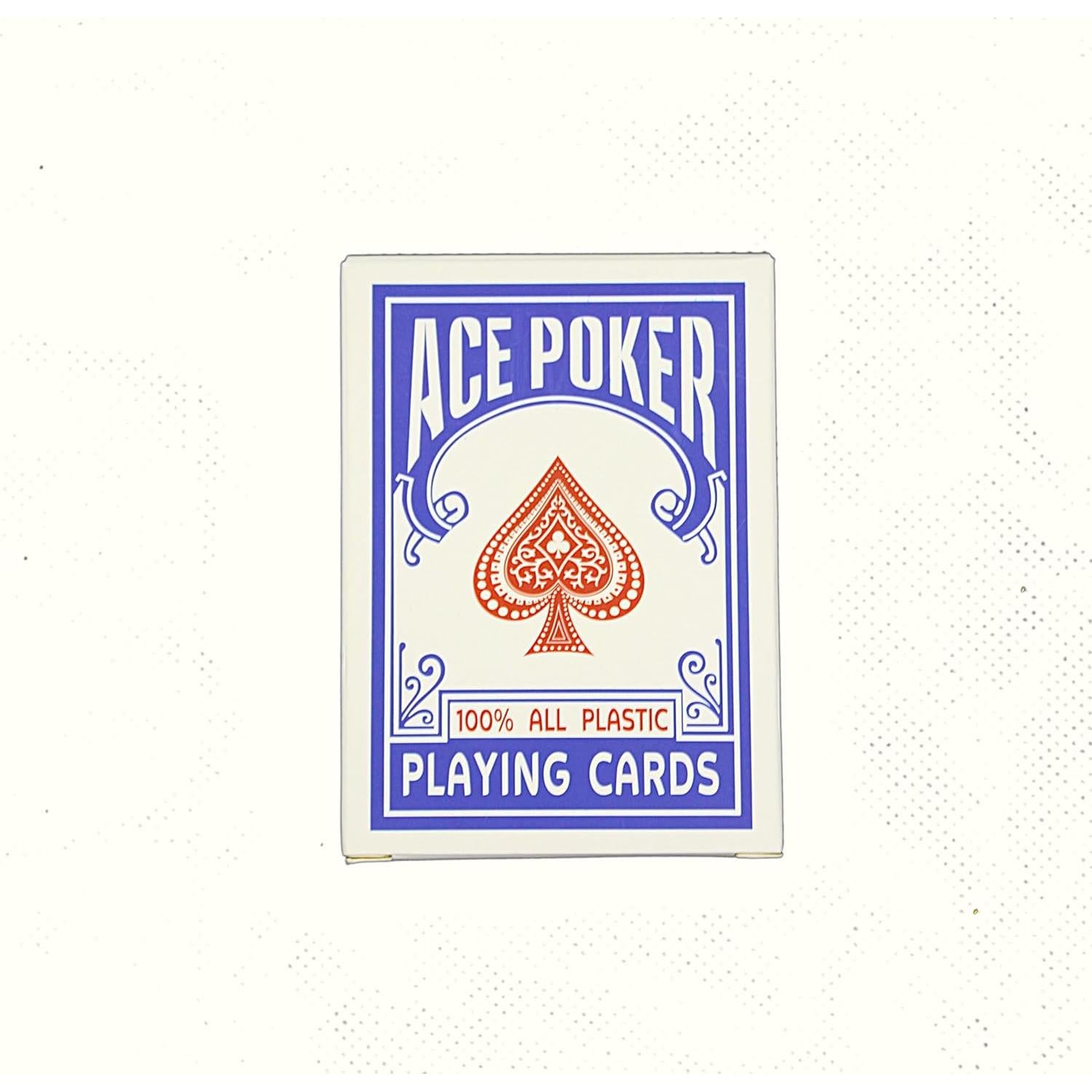 Cartas de Juego Impermeables SKYECO Azul - Baraja Estándar