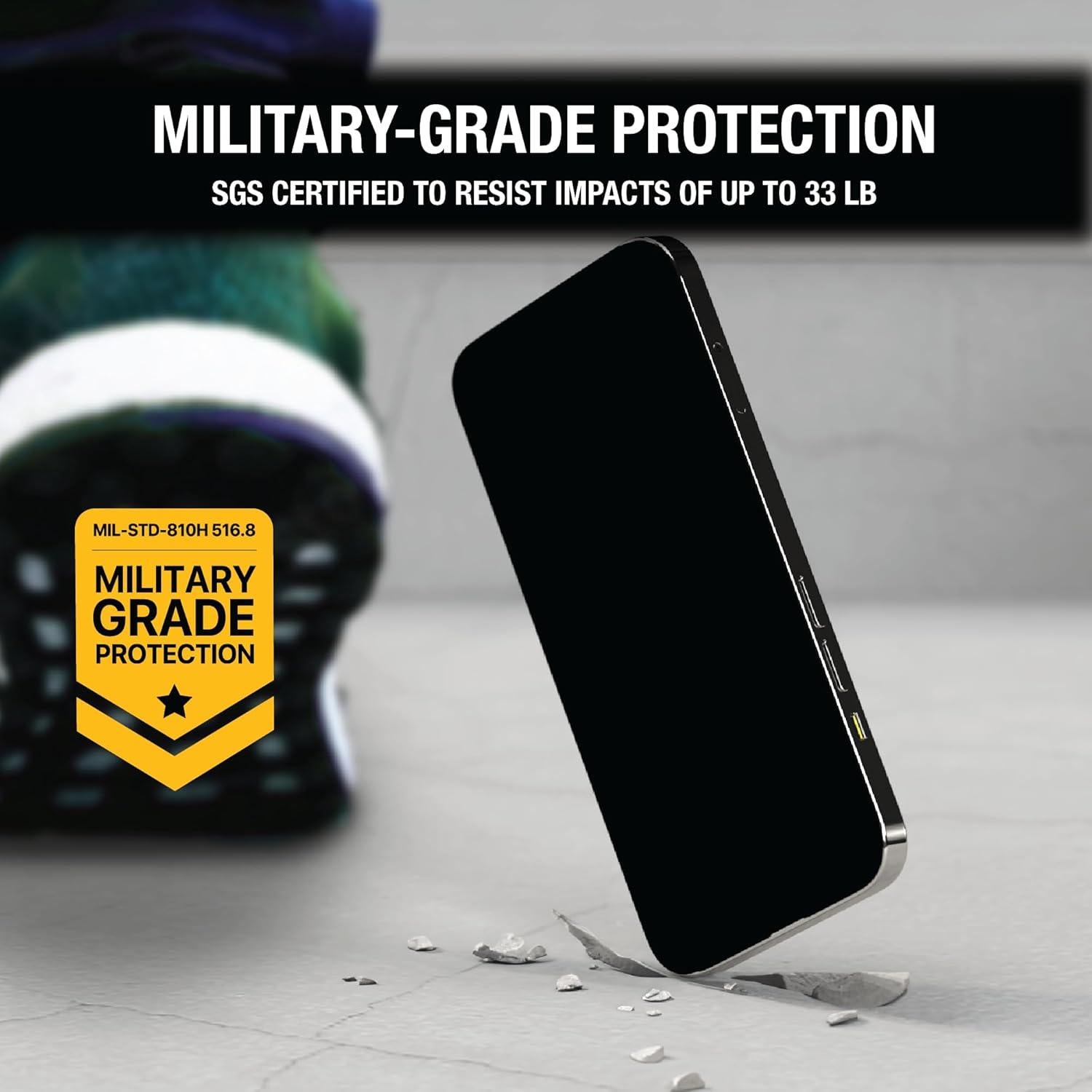 Protector de Pantalla Privado DEWALT para iPhone 13/13 Pro/14 2Pack