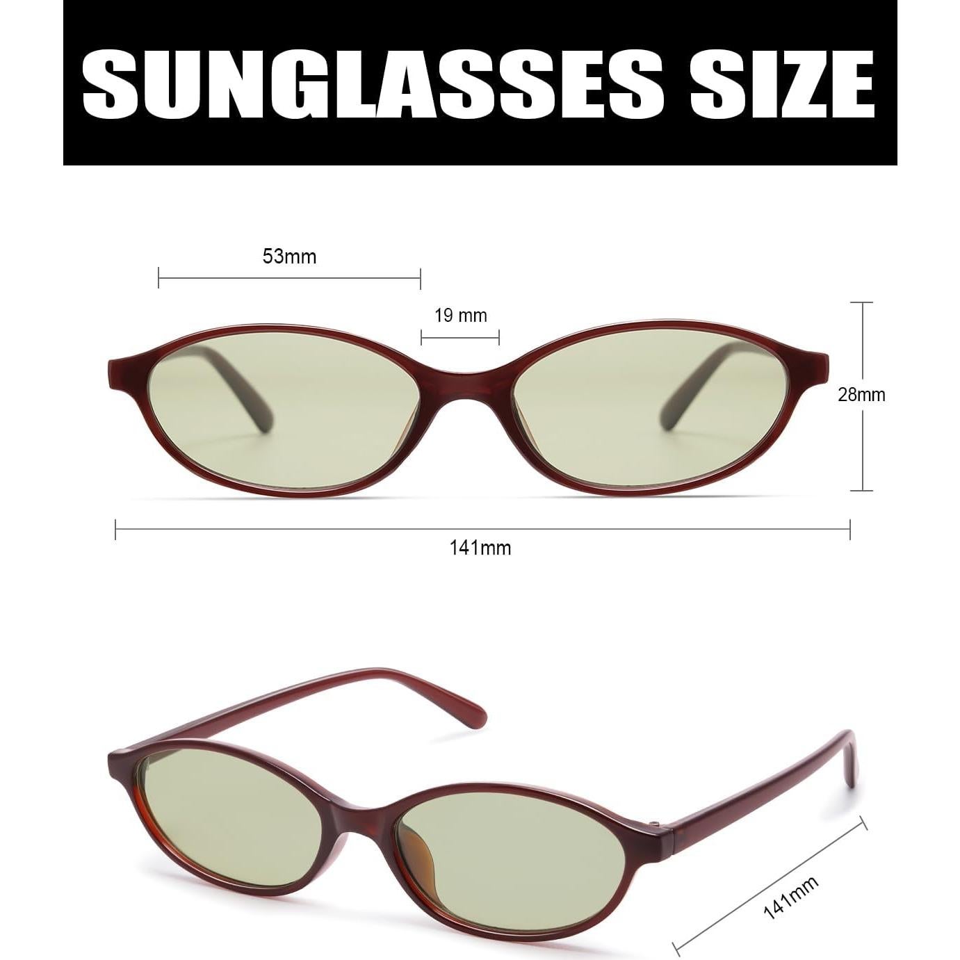 Gafas de sol ovaladas retro GM9603 para mujeres UV400