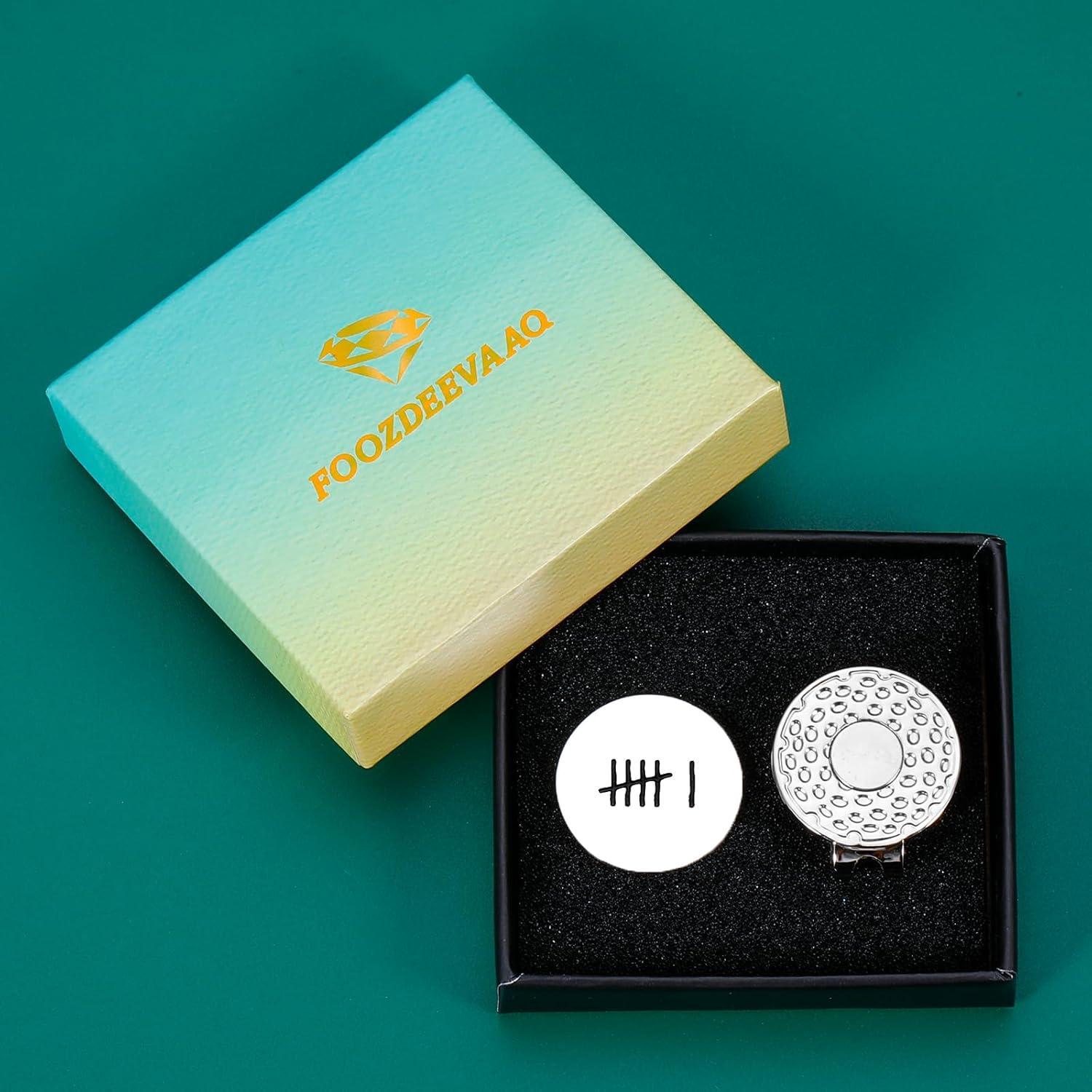 Marcador de Pelota de Golf FOOZDEEVAAQ 6to Aniversario Acero Inoxidable