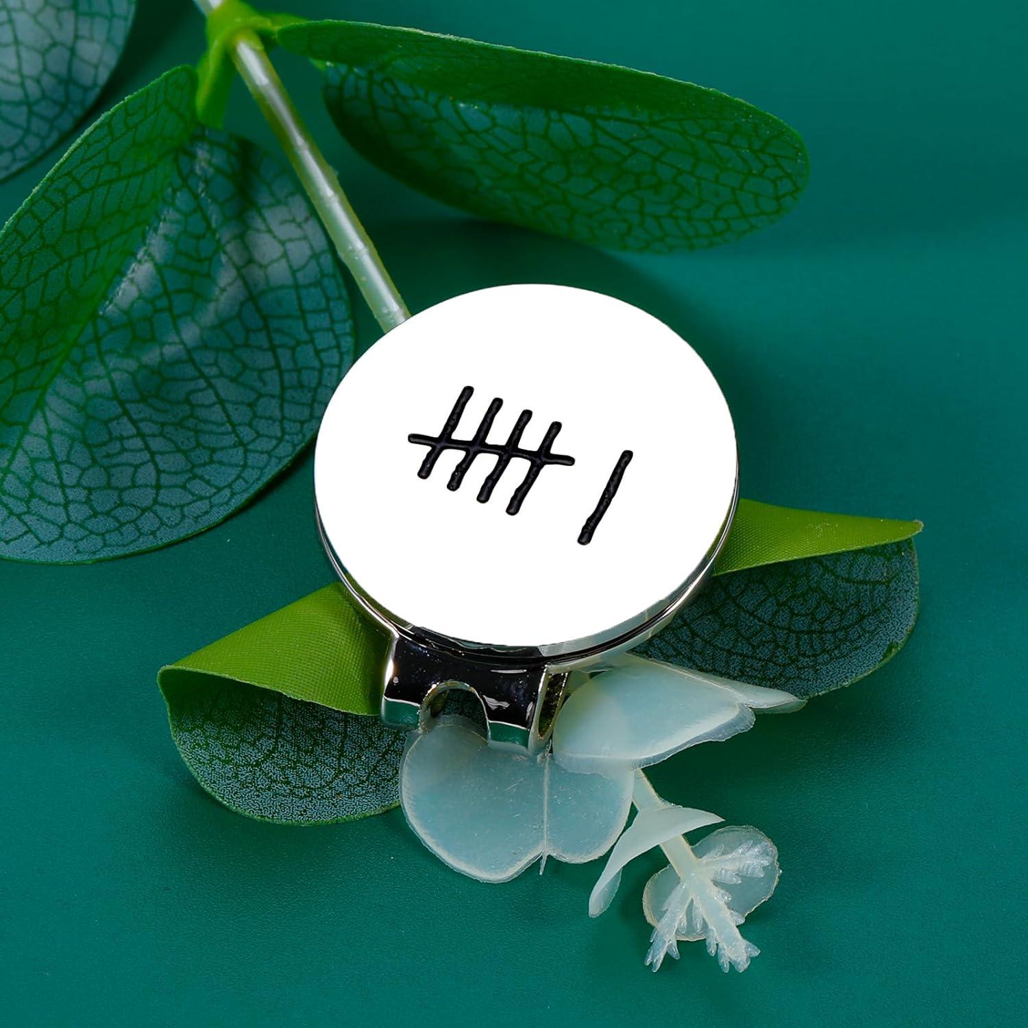 Marcador de Pelota de Golf FOOZDEEVAAQ 6to Aniversario Acero Inoxidable