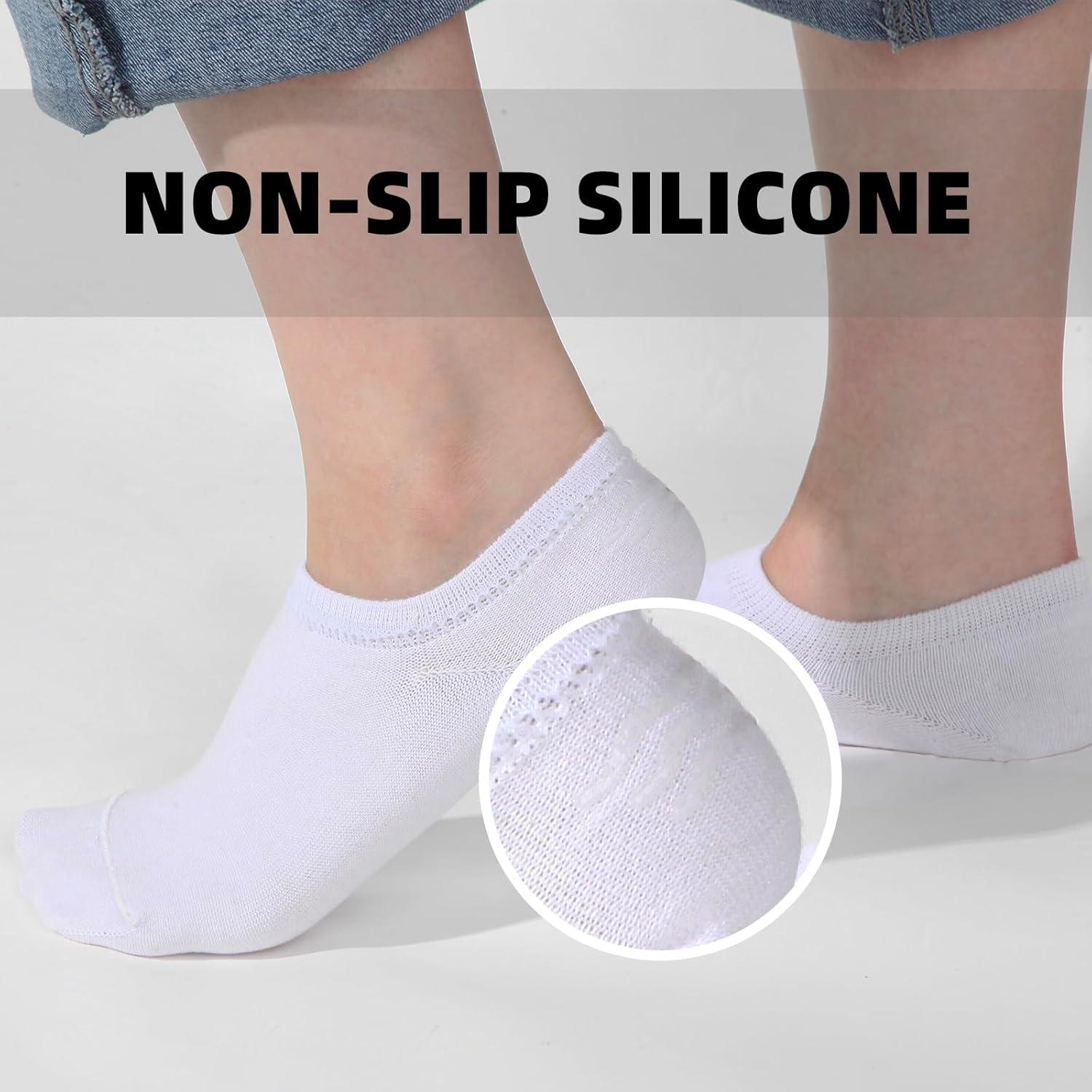 Calcetines Cortos de Algodón Antideslizantes B-multi 6-12 Pares