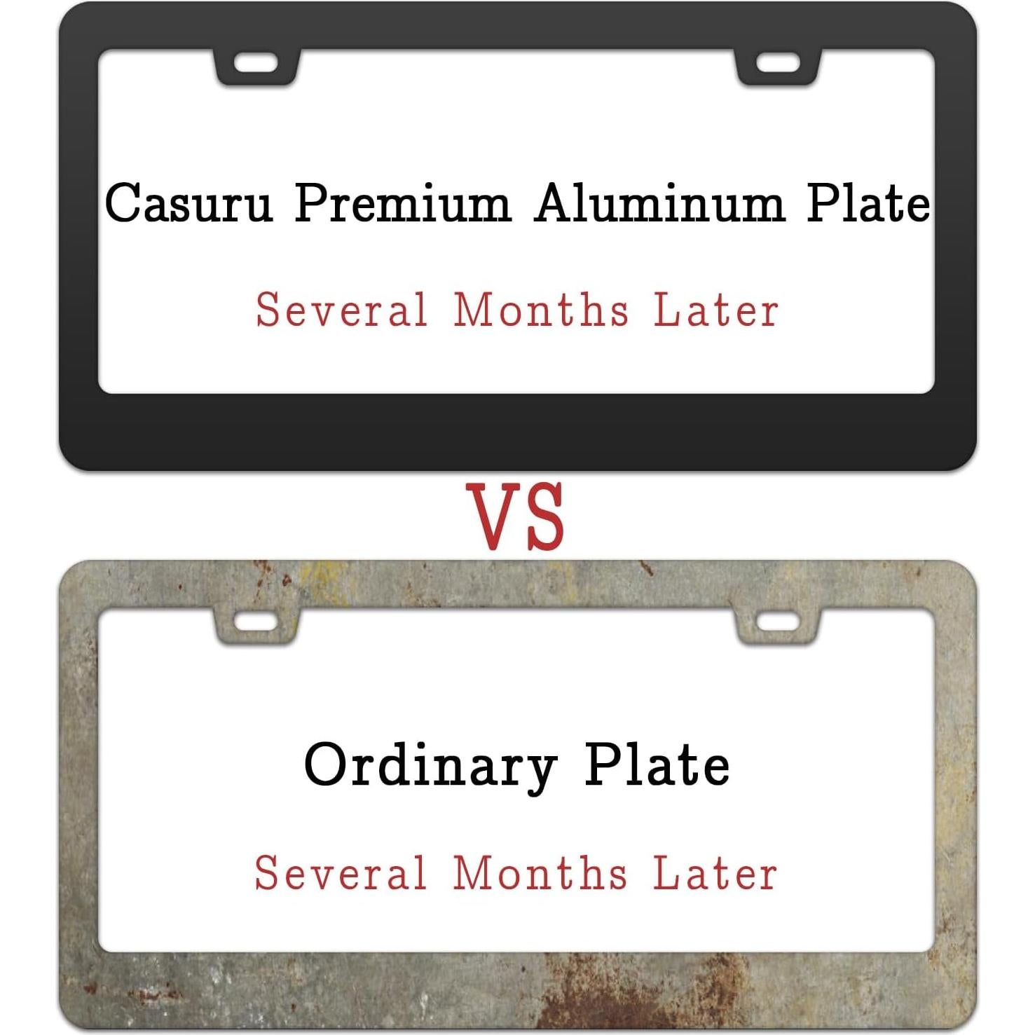 Marco de Placa de Licencia Floral Casuru 31 x 16 cm Universal