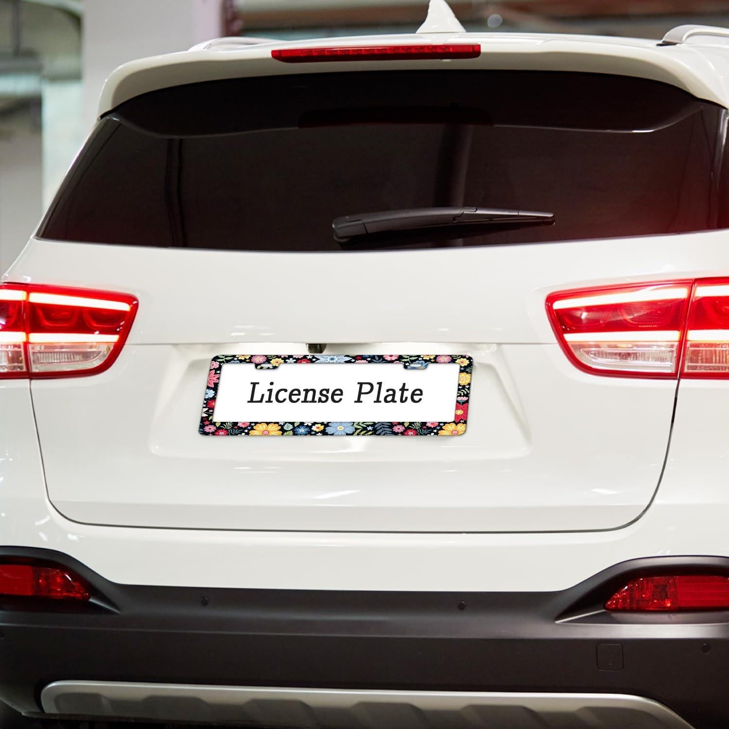 Marco de Placa de Licencia Floral Casuru 31 x 16 cm Universal