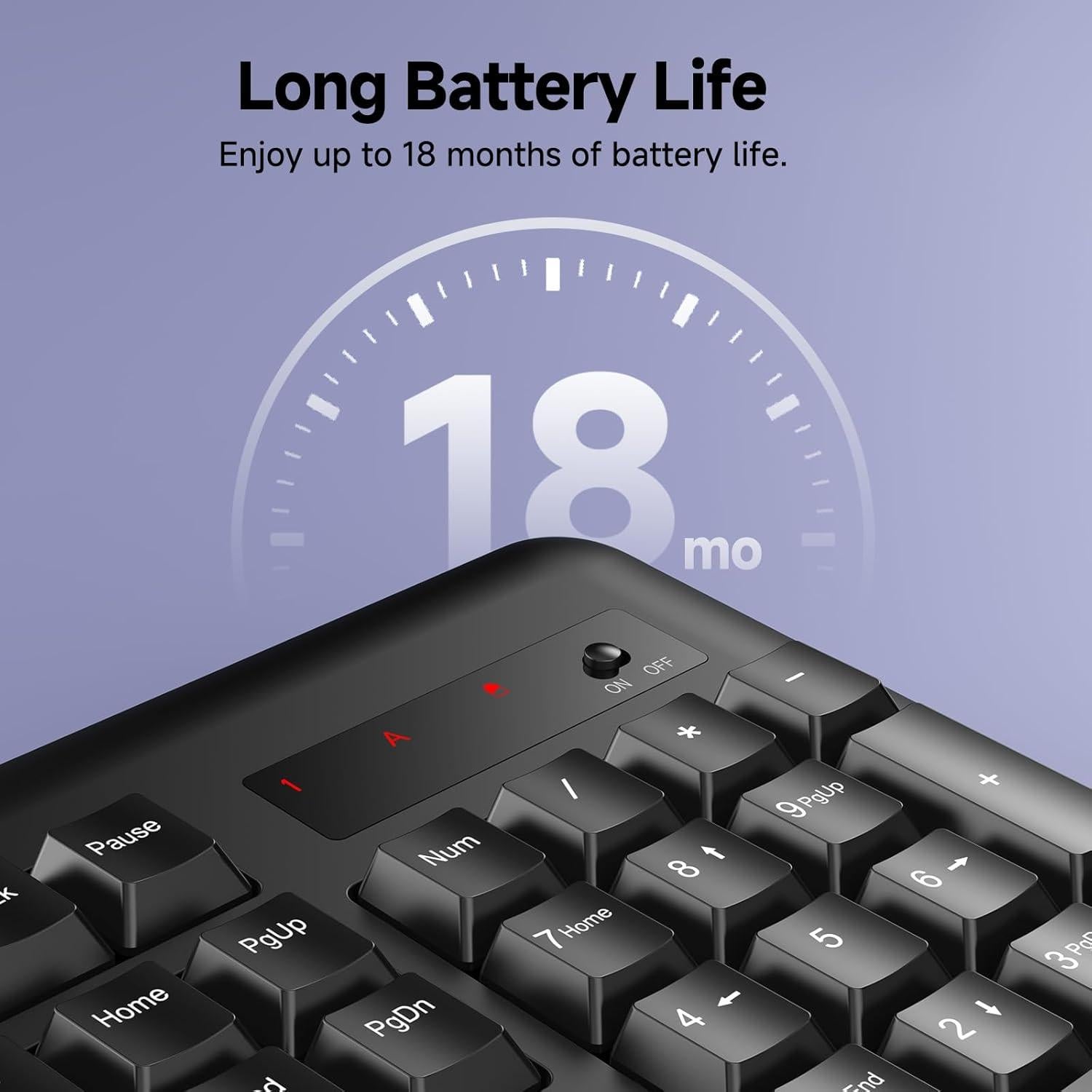 Teclado Inalámbrico Redragon BK-7367 Membrana 2.4G Resistente