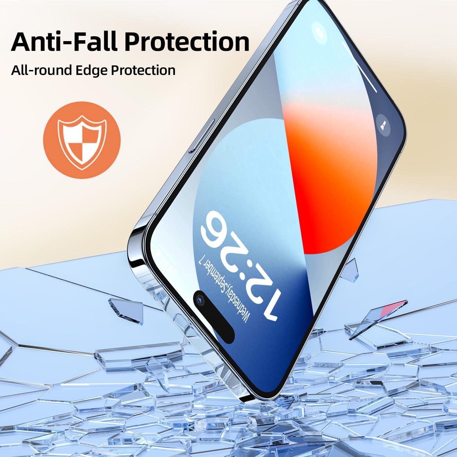 Protector de Pantalla Vidrio Templado 9H para iPhone 16 - 2 Pack