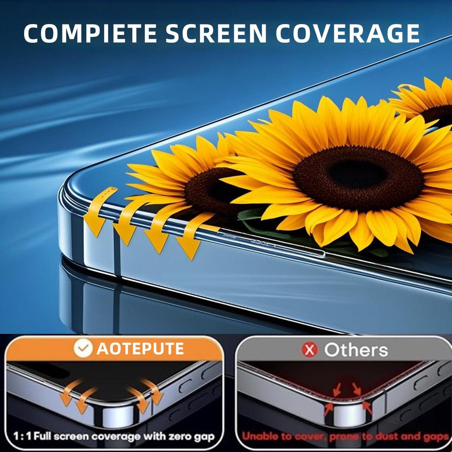 Protector de Pantalla Vidrio Templado 9H para iPhone 16 - 2 Pack