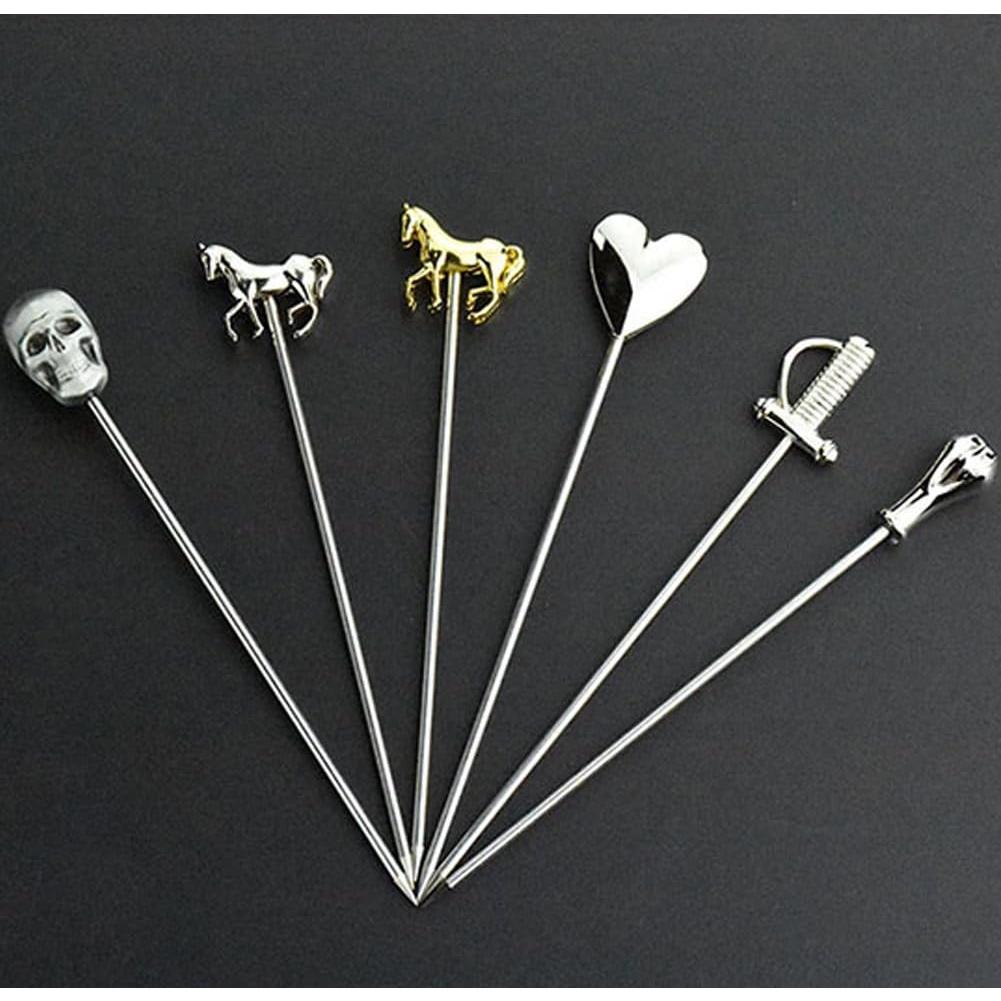 Palillos de cóctel RFORPLY de acero inoxidable 11 cm - 5 piezas