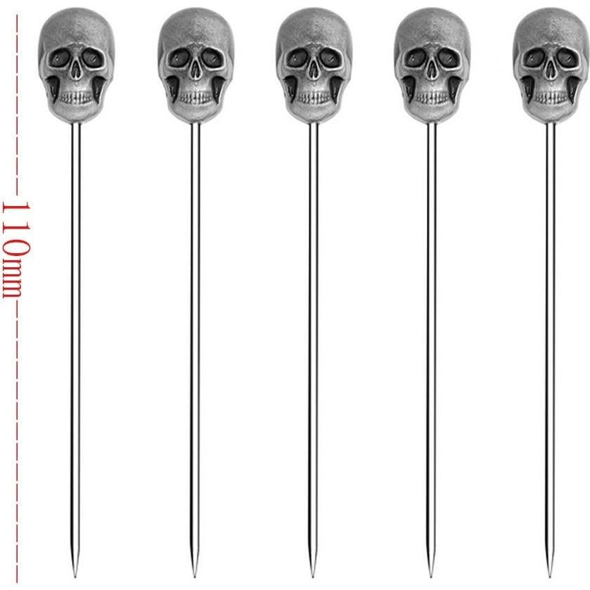 Palillos de cóctel RFORPLY de acero inoxidable 11 cm - 5 piezas