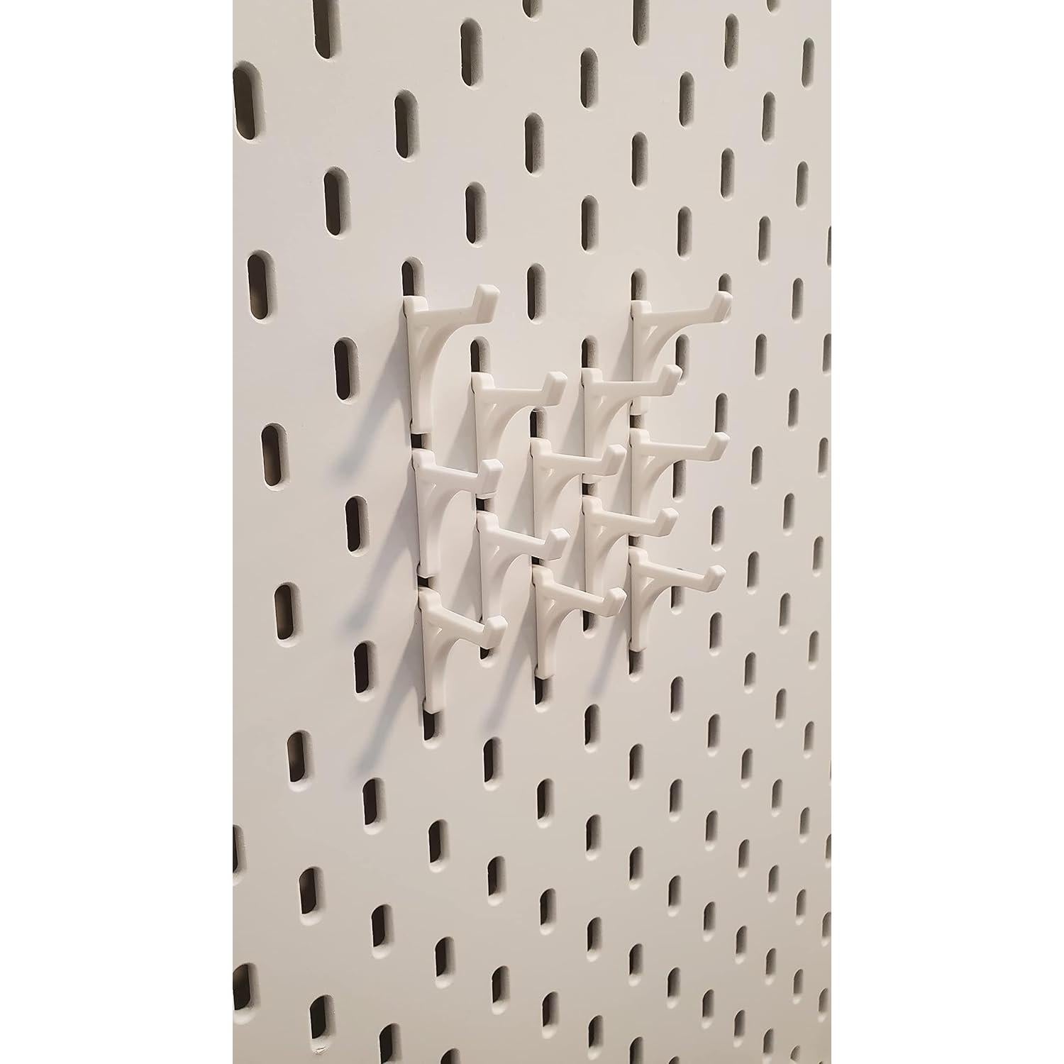 Ganchos de Exhibición 12pk Just Hanging para Panel IKEA SKADIS