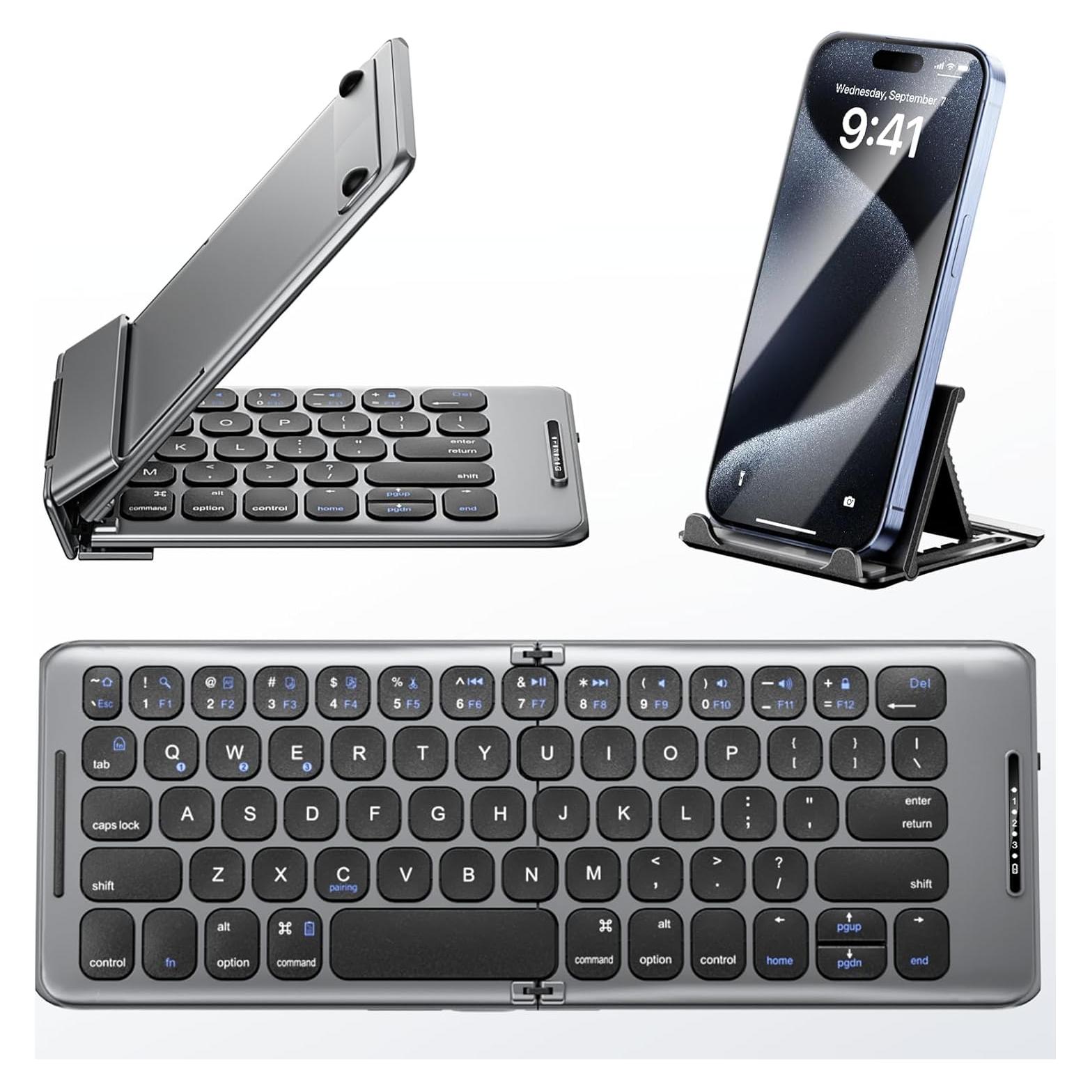 Teclado Bluetooth Plegable PuechAxe B088 Ultra Delgado